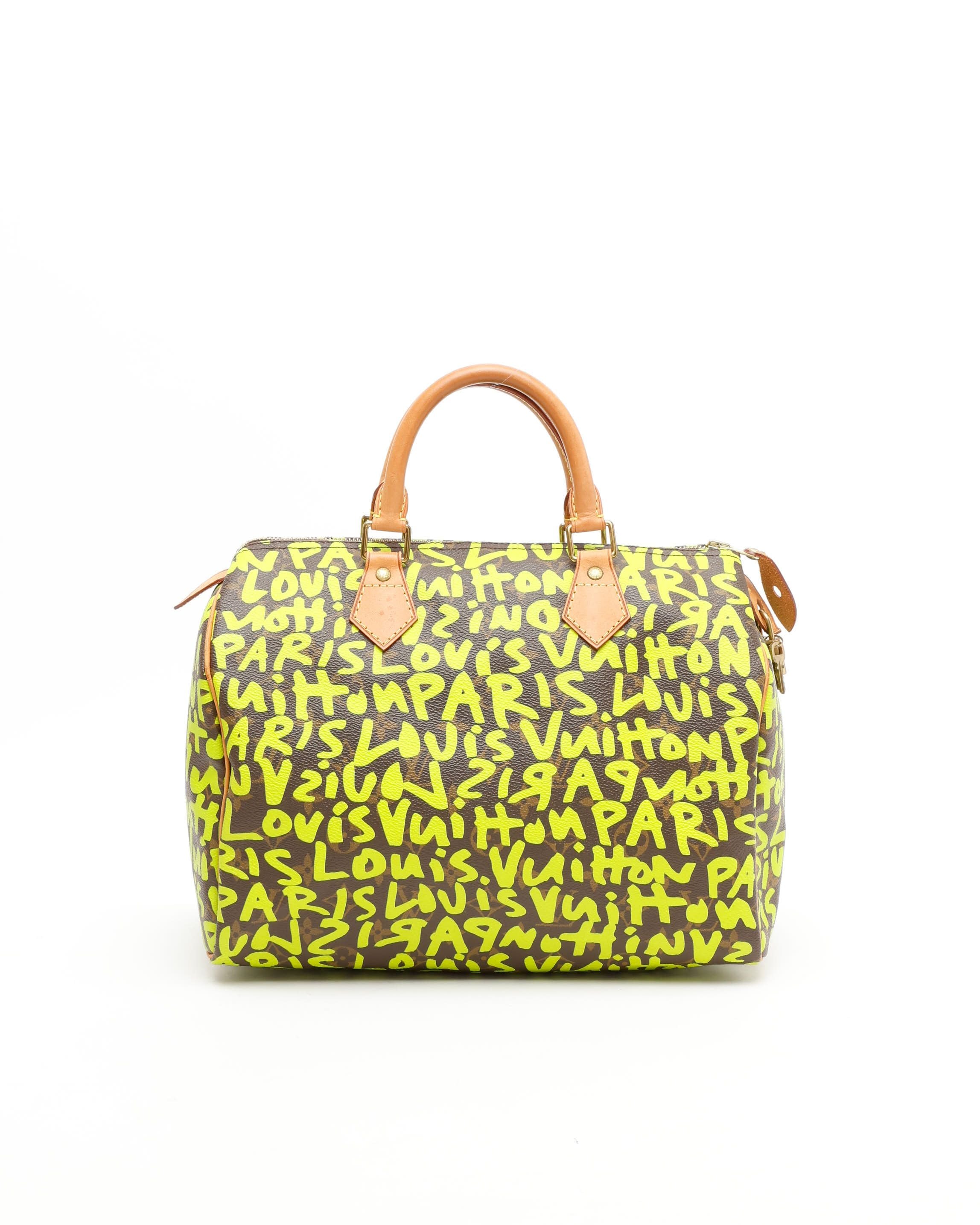 Louis Vuitton Monogram Graffiti Speedy 30 Bag