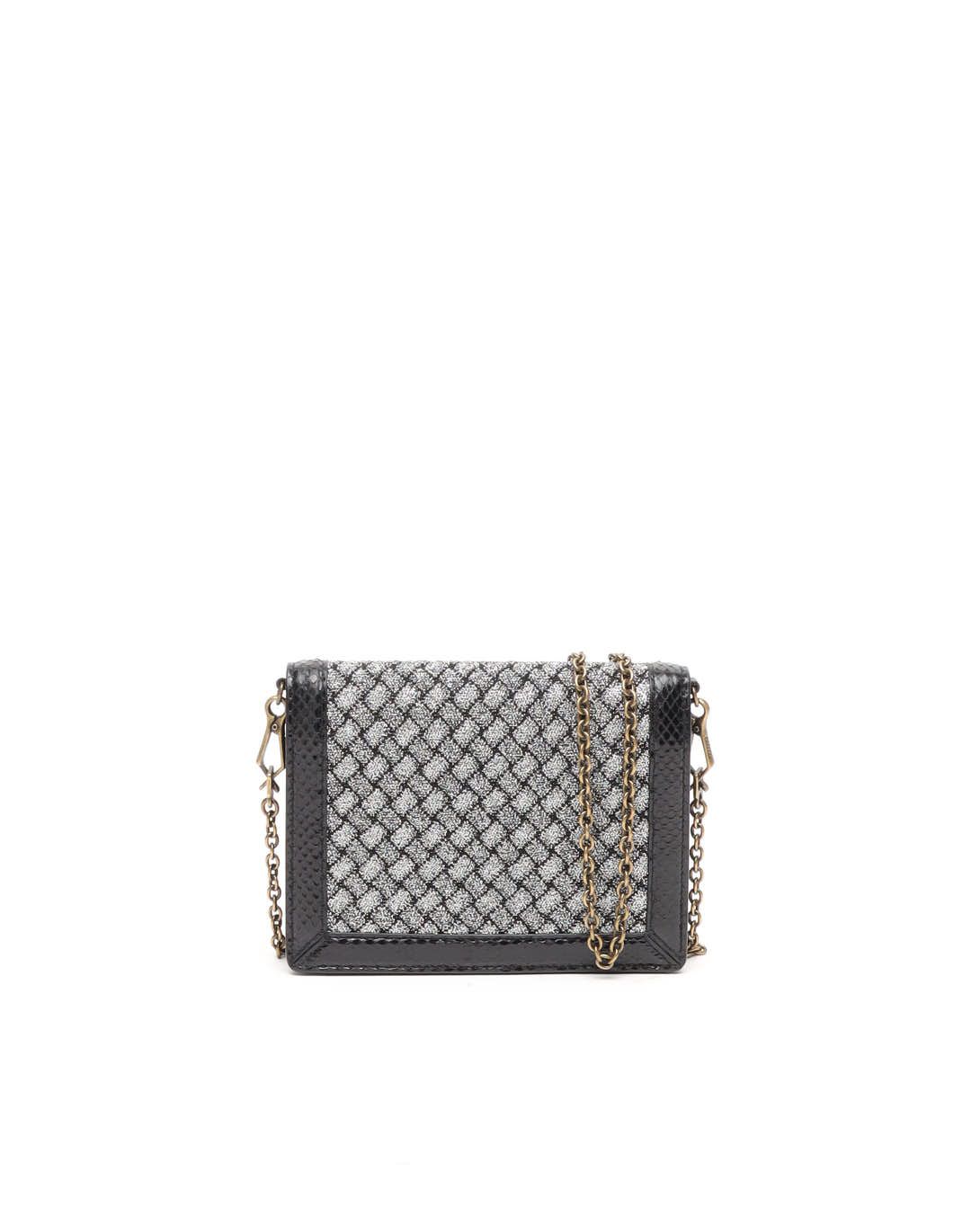 Bottega Veneta Intrecciato Knitted Flap Wallet on Chain Bag