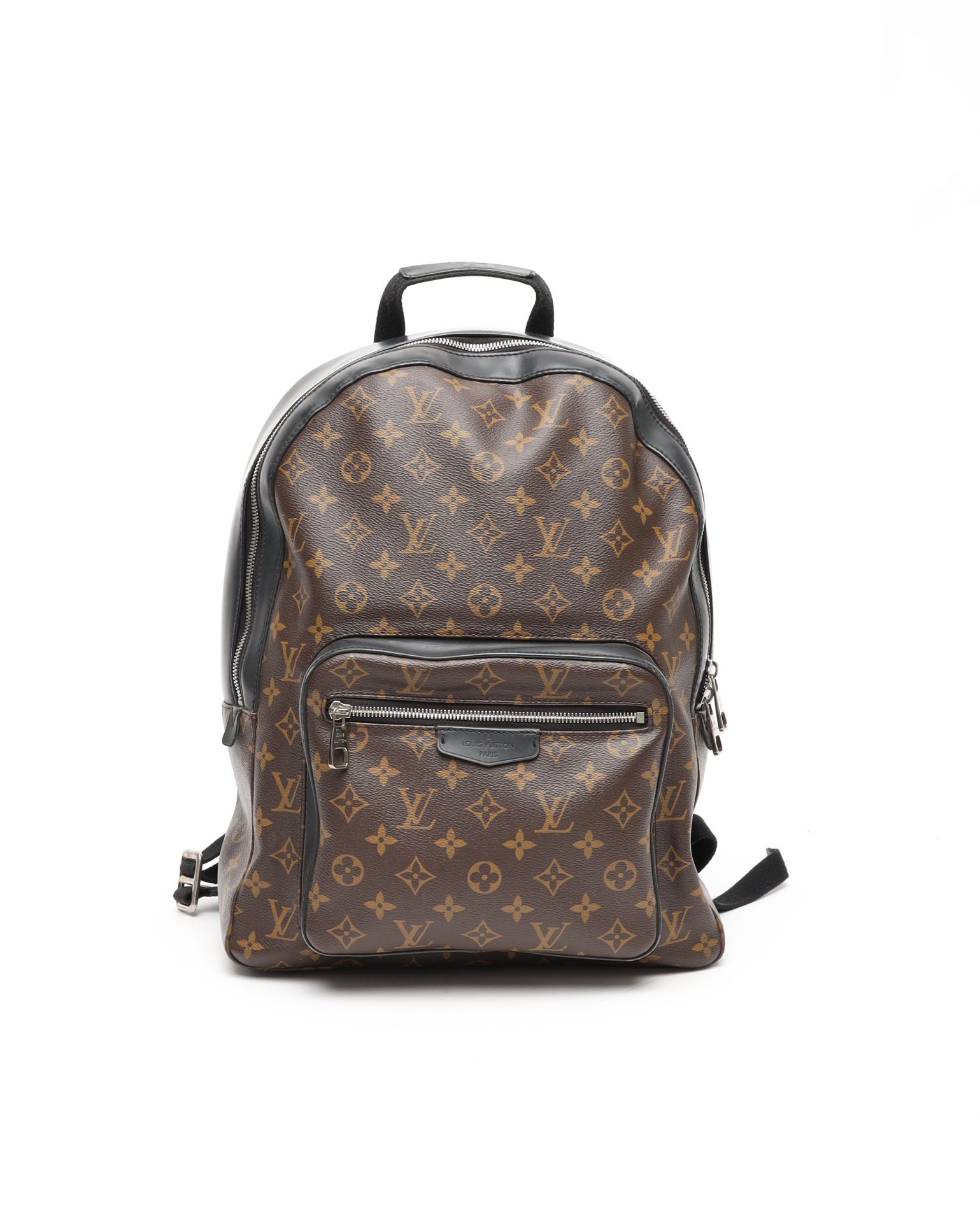 Pre-owned Louis Vuitton Monogram Macassar Josh Backpack In Brown