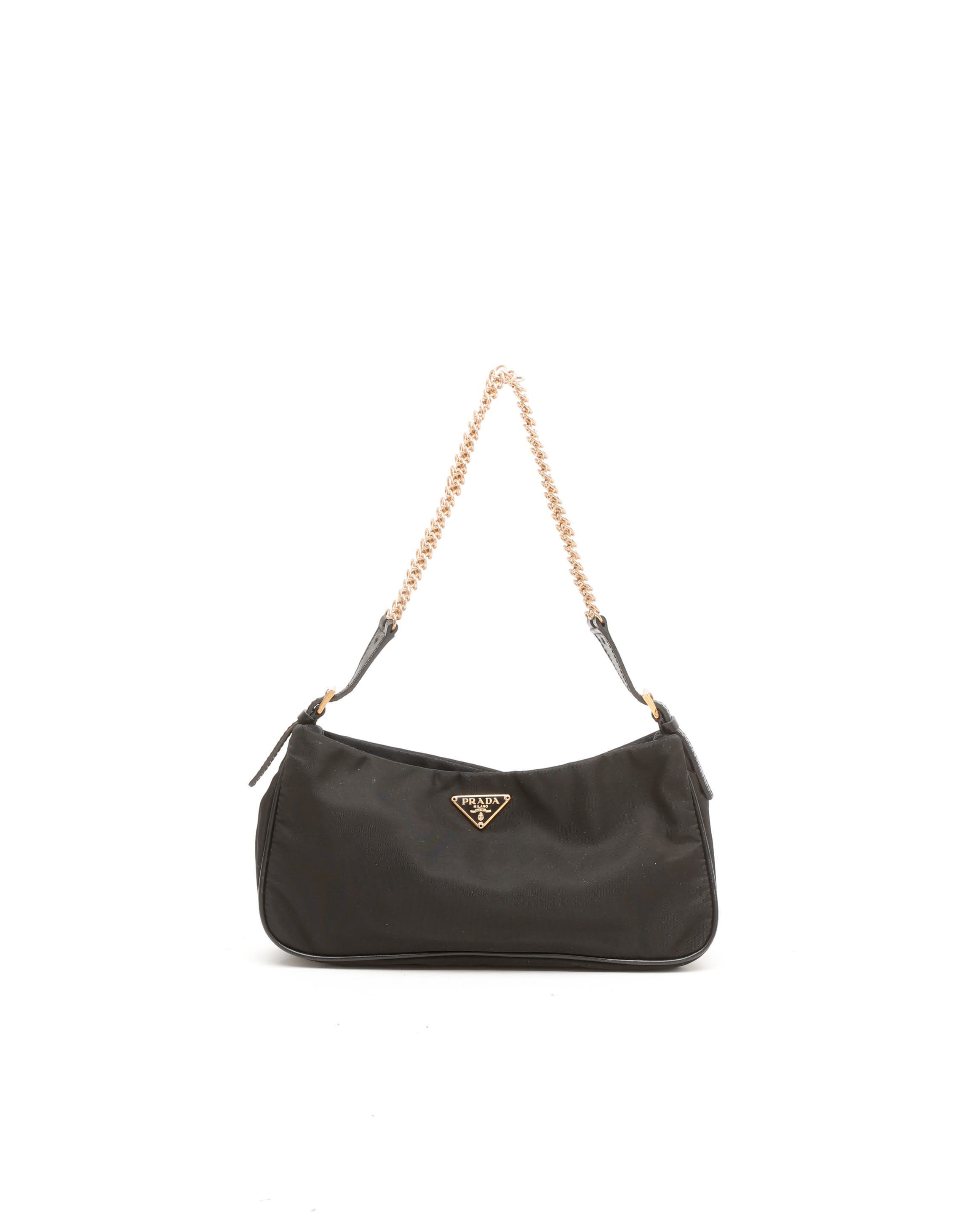 Prada Small Nylon Chain Shoulder Bag