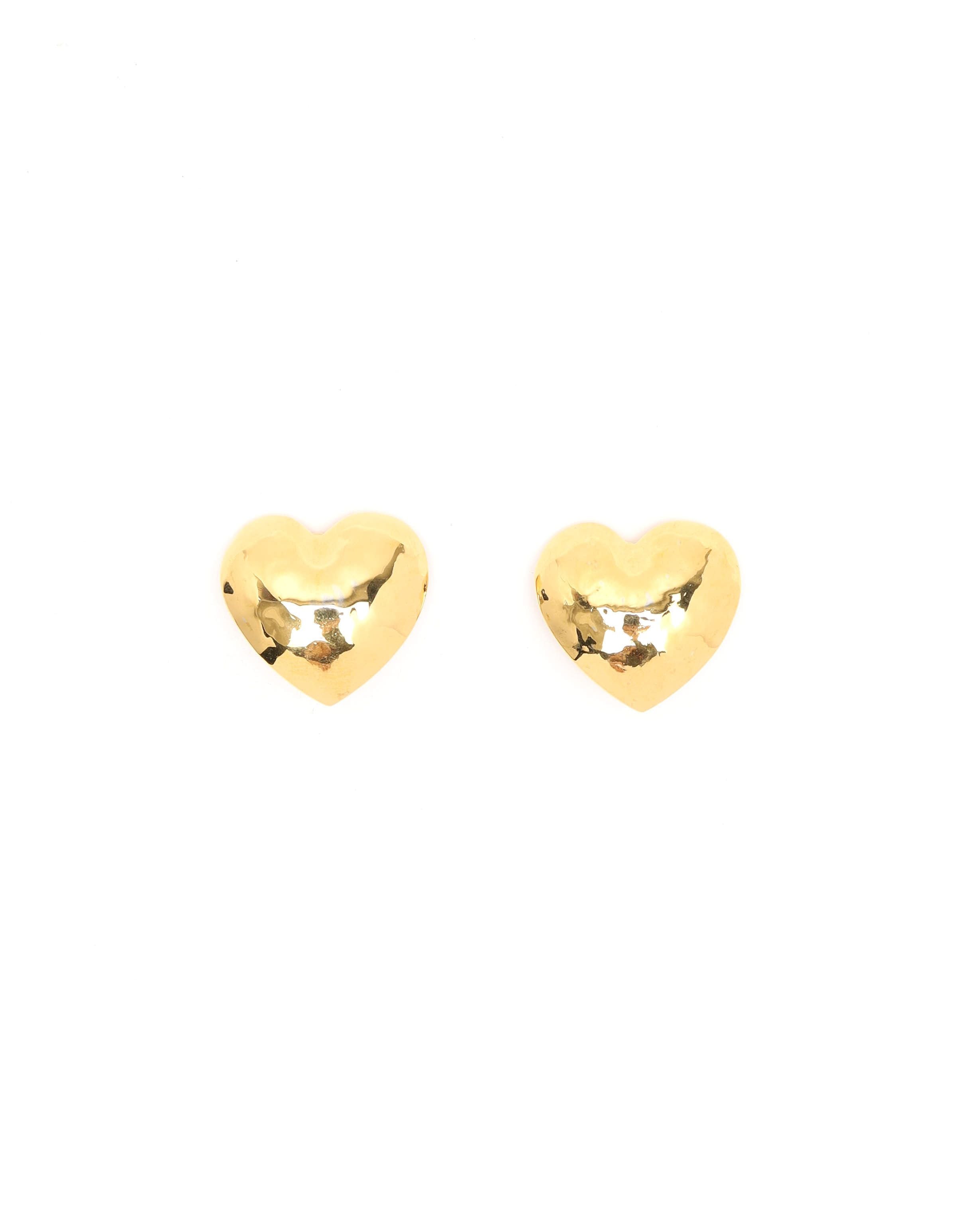 Saint Laurent Heart Clip-on Earrings