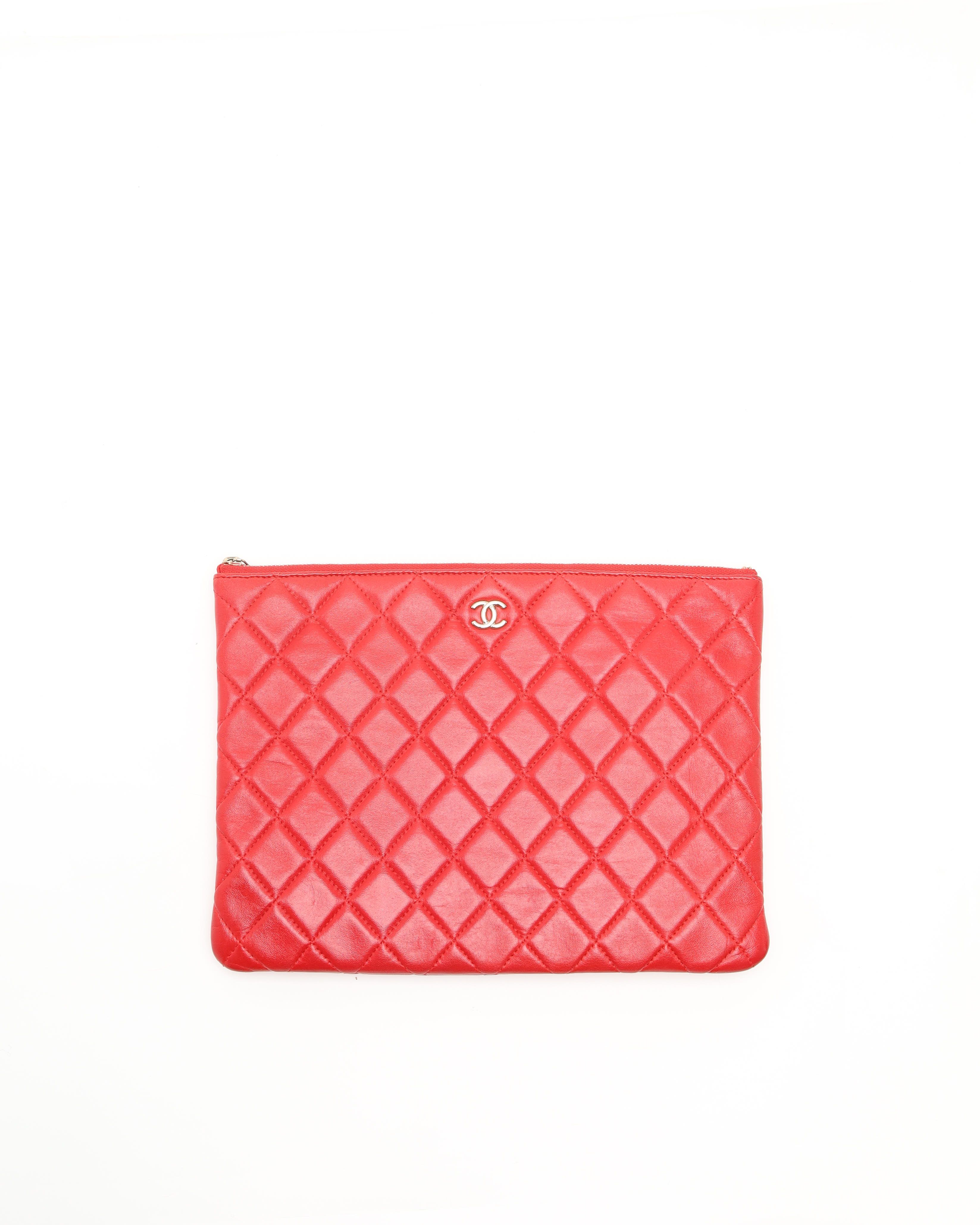 Chanel Coco Mark Lambskin Pouch