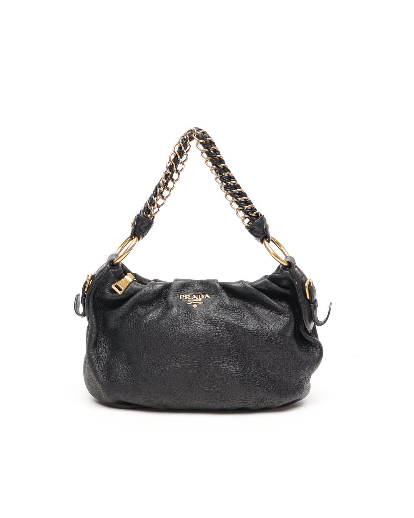 Prada Cervo Chain Shoulder Bag