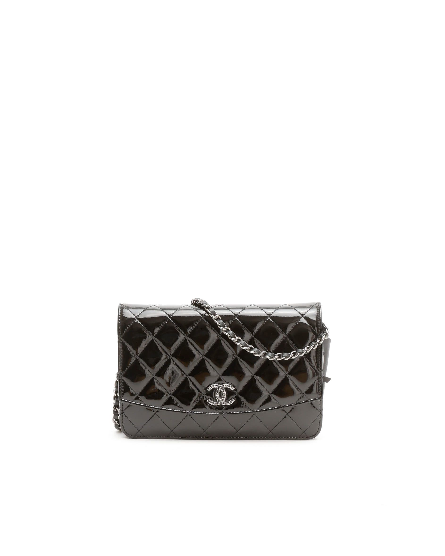 Chanel Patent Wallet On Chain Bag