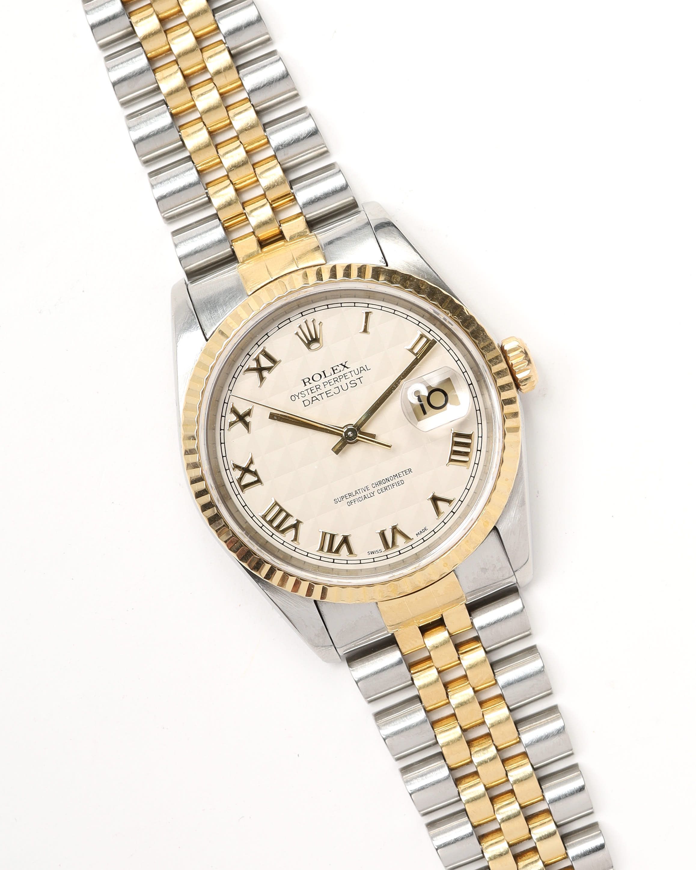 Rolex Datejust 36mm Ref 16233 Pyramid Dial 1999 Watch