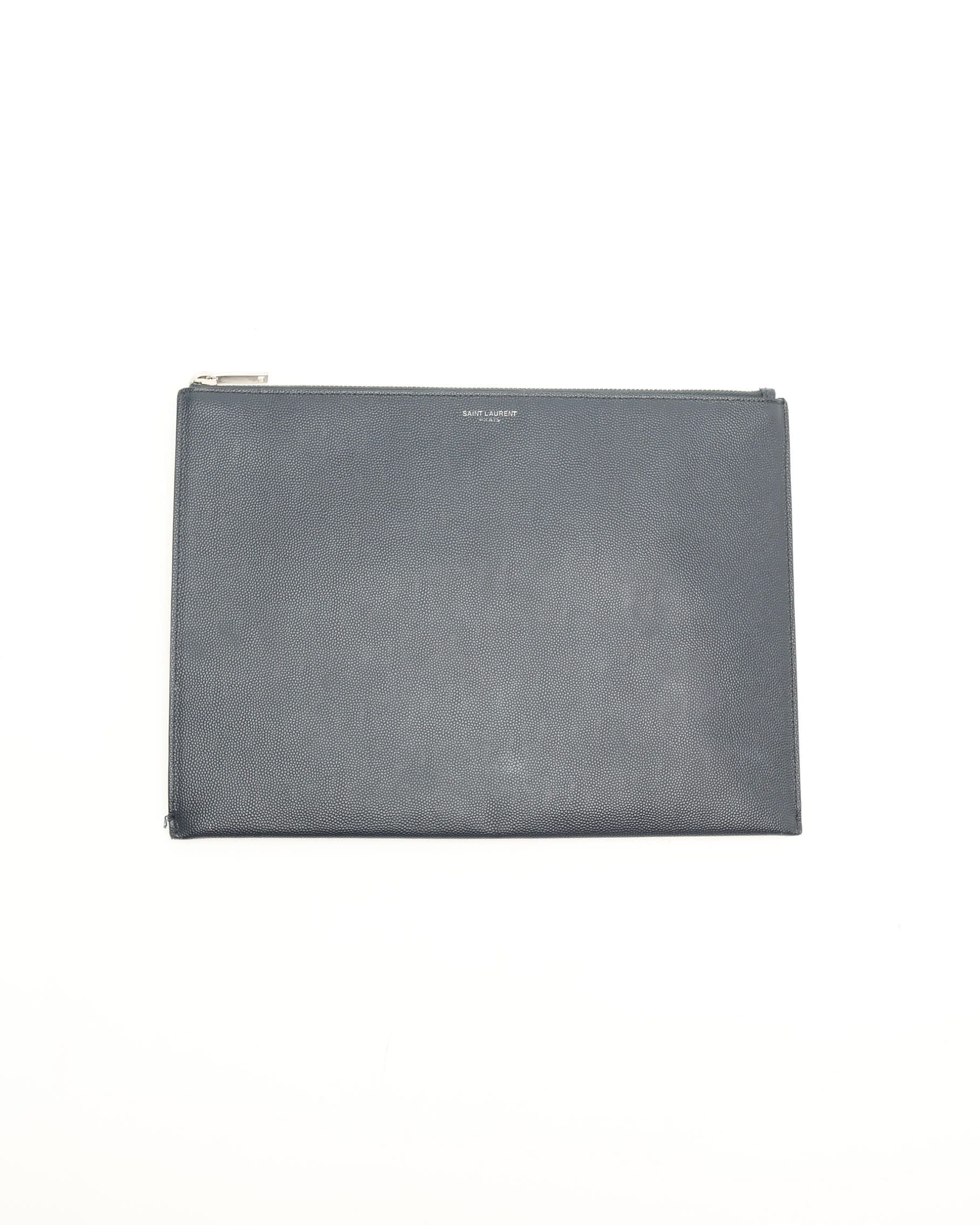 Saint Laurent Leather Document Pouch