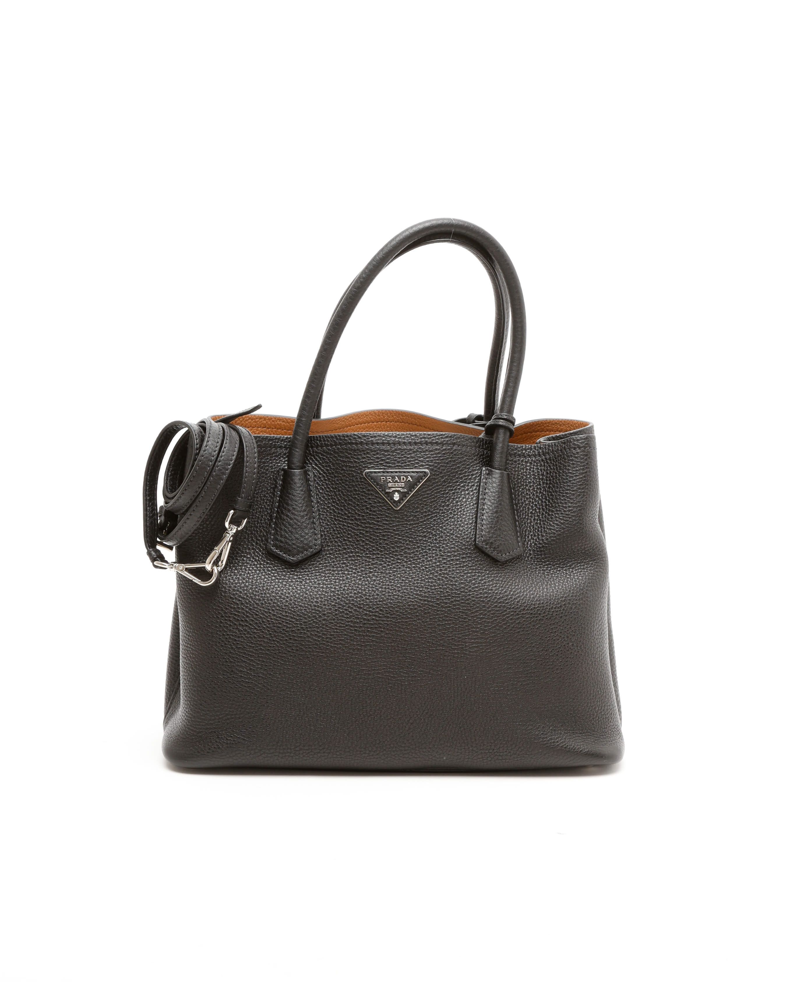 Prada Vitello Double Tote Bag