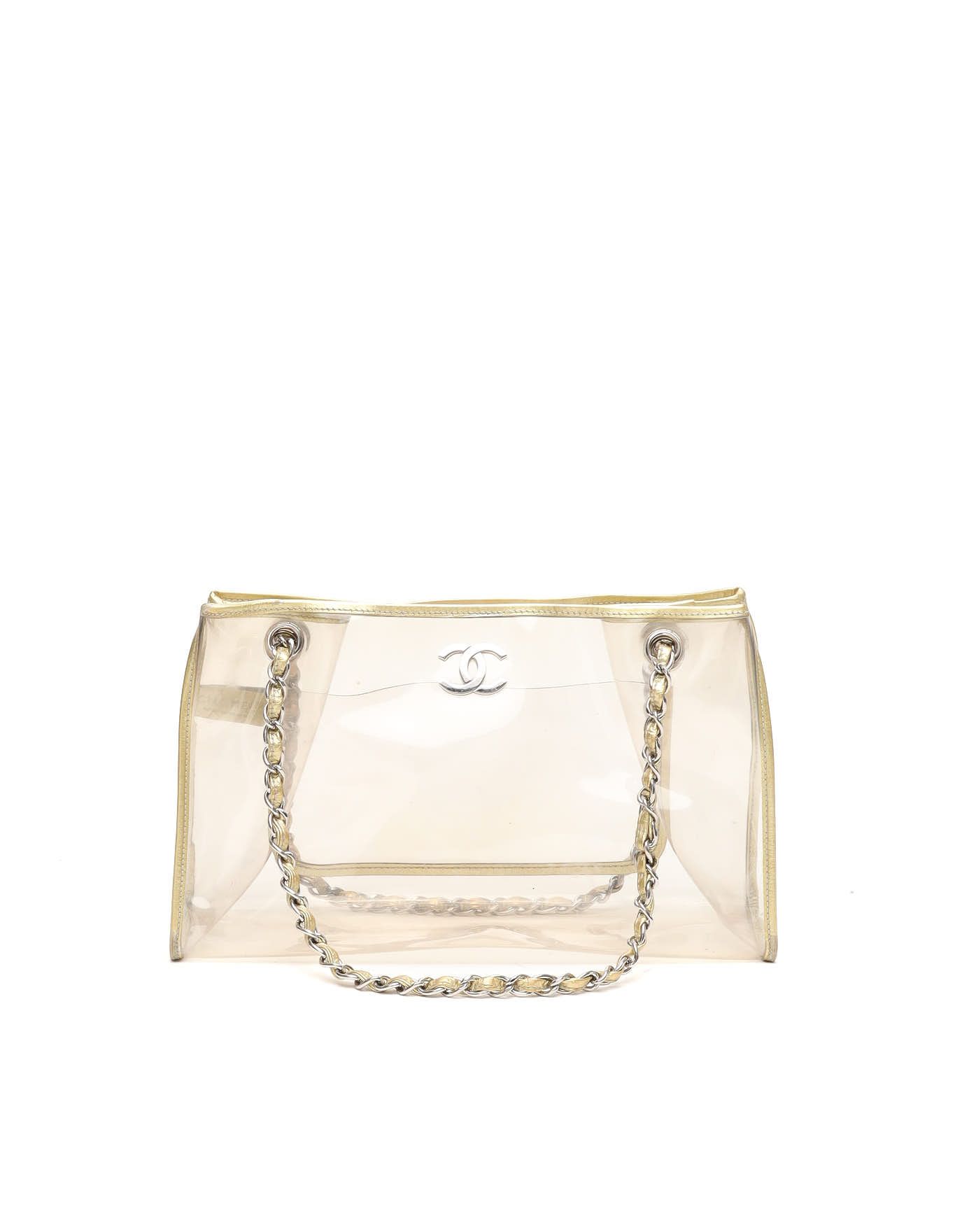 Chanel Vinyl Naked Tote Bag