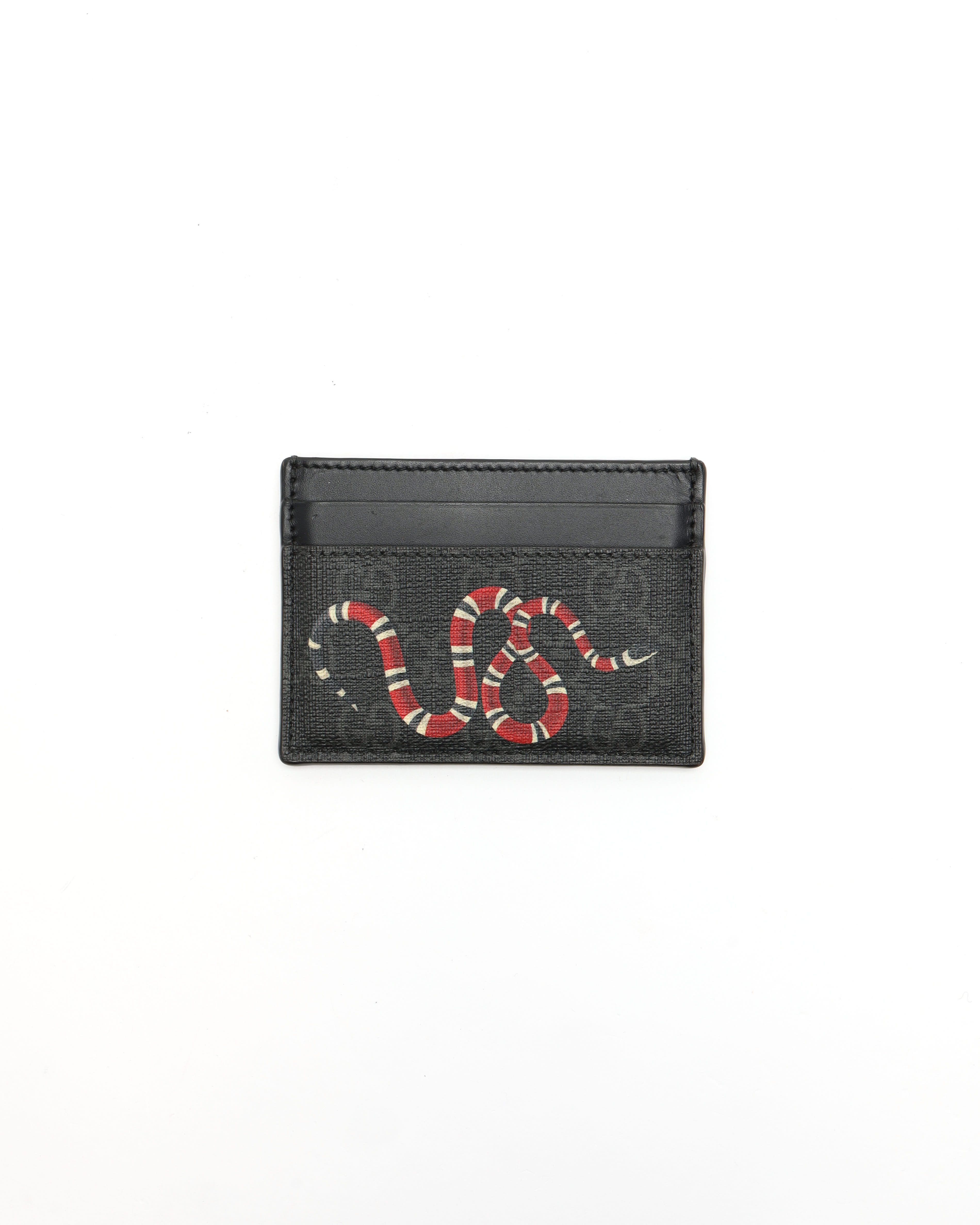 Gucci GG Supreme Kingsnake Card Holder