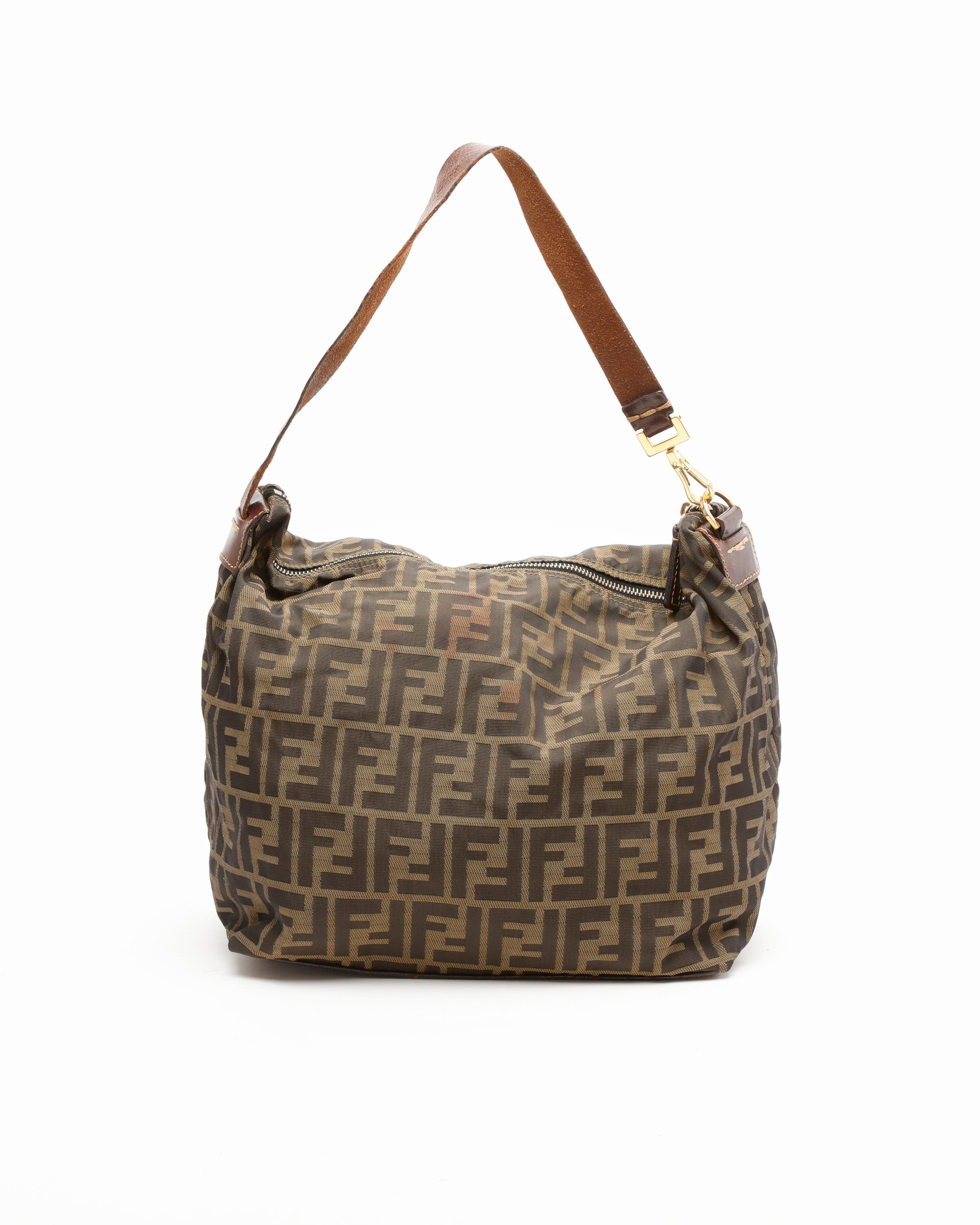 Fendi FF Zucca Hobo Shoulder Bag