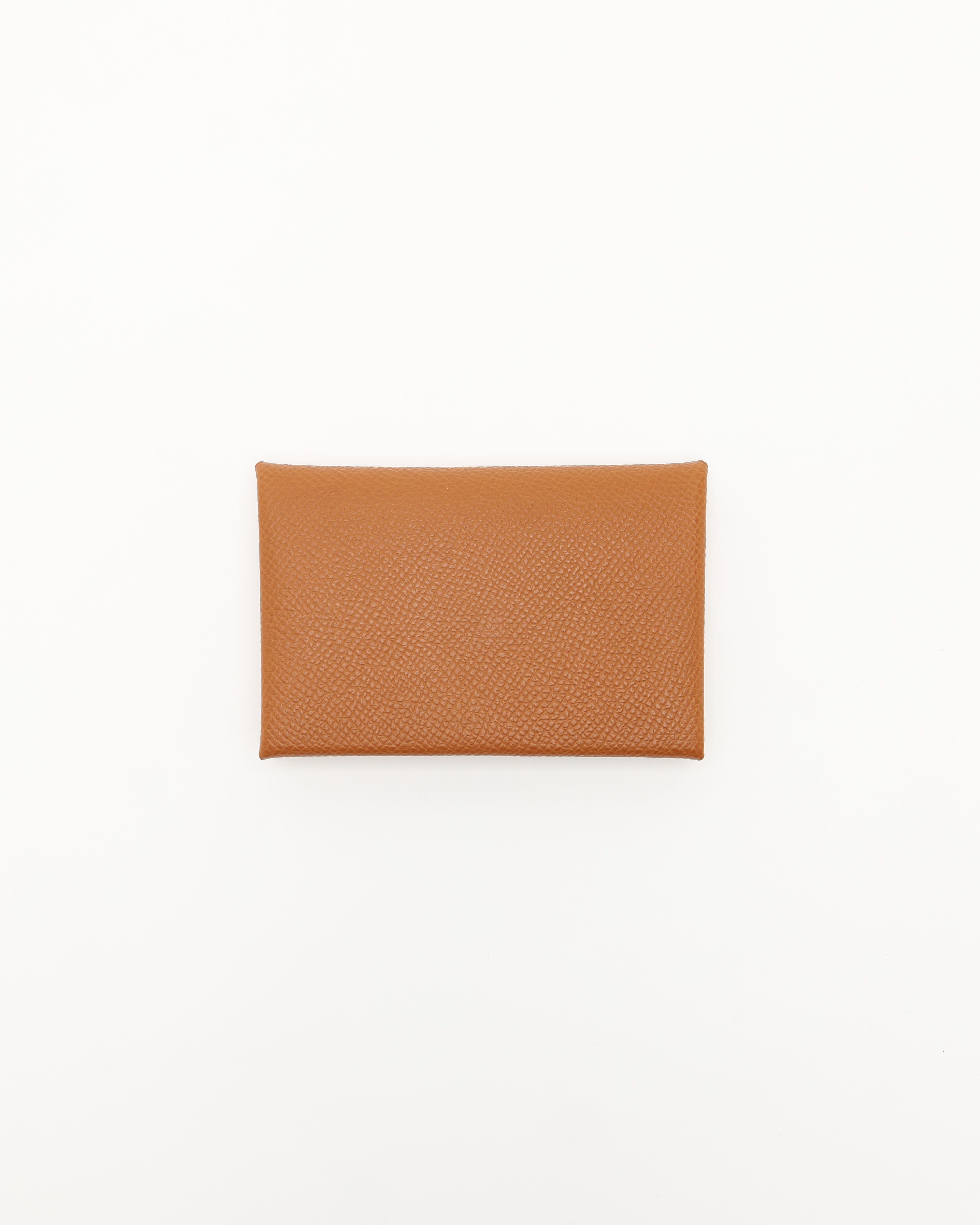 Pre-owned Hermes Hermès Calvi Card Holder
