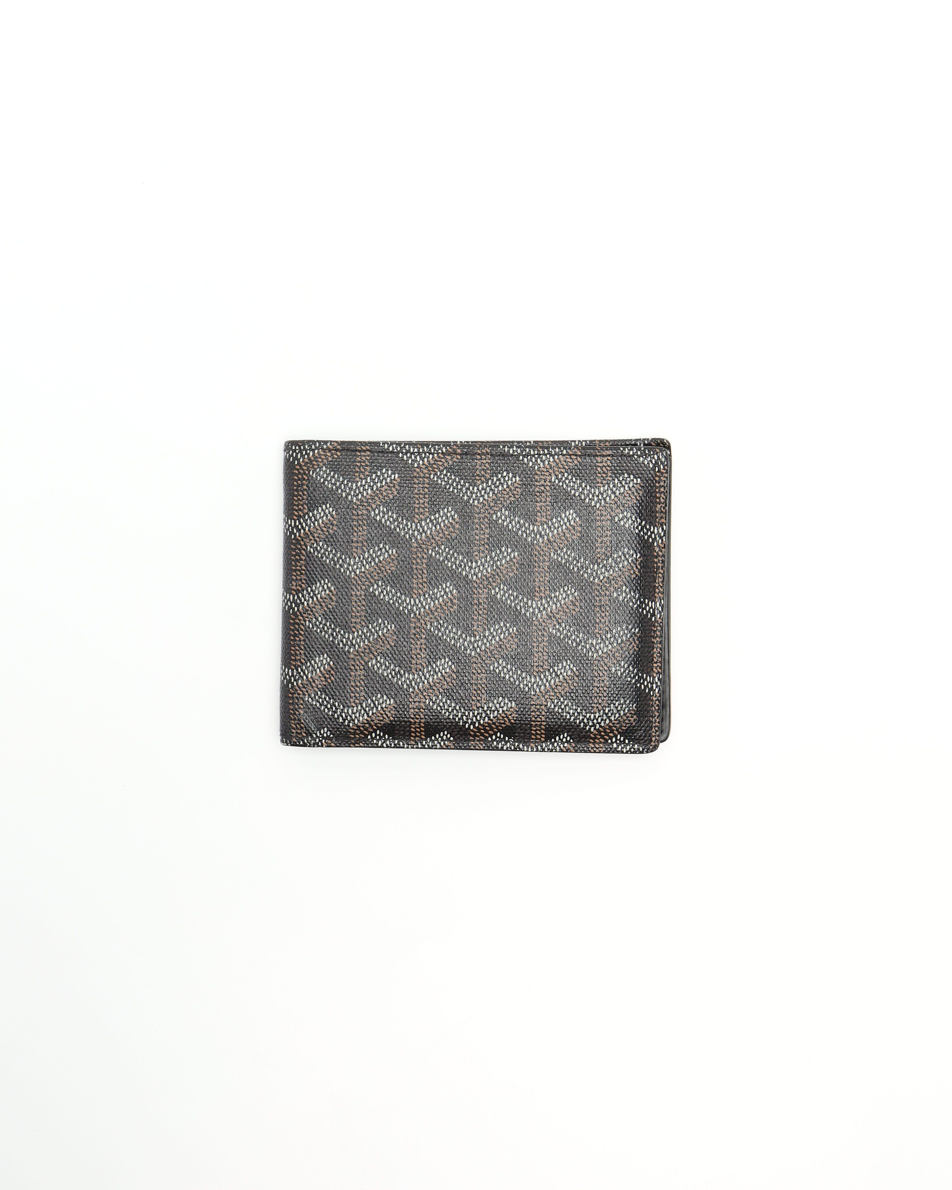 Pre-owned Goyard Victoire Card Wallet In Black