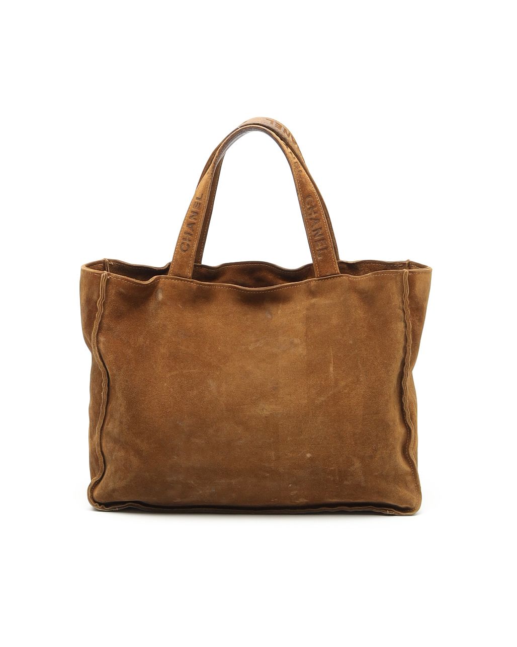 Chanel CC Suede Tote Bag