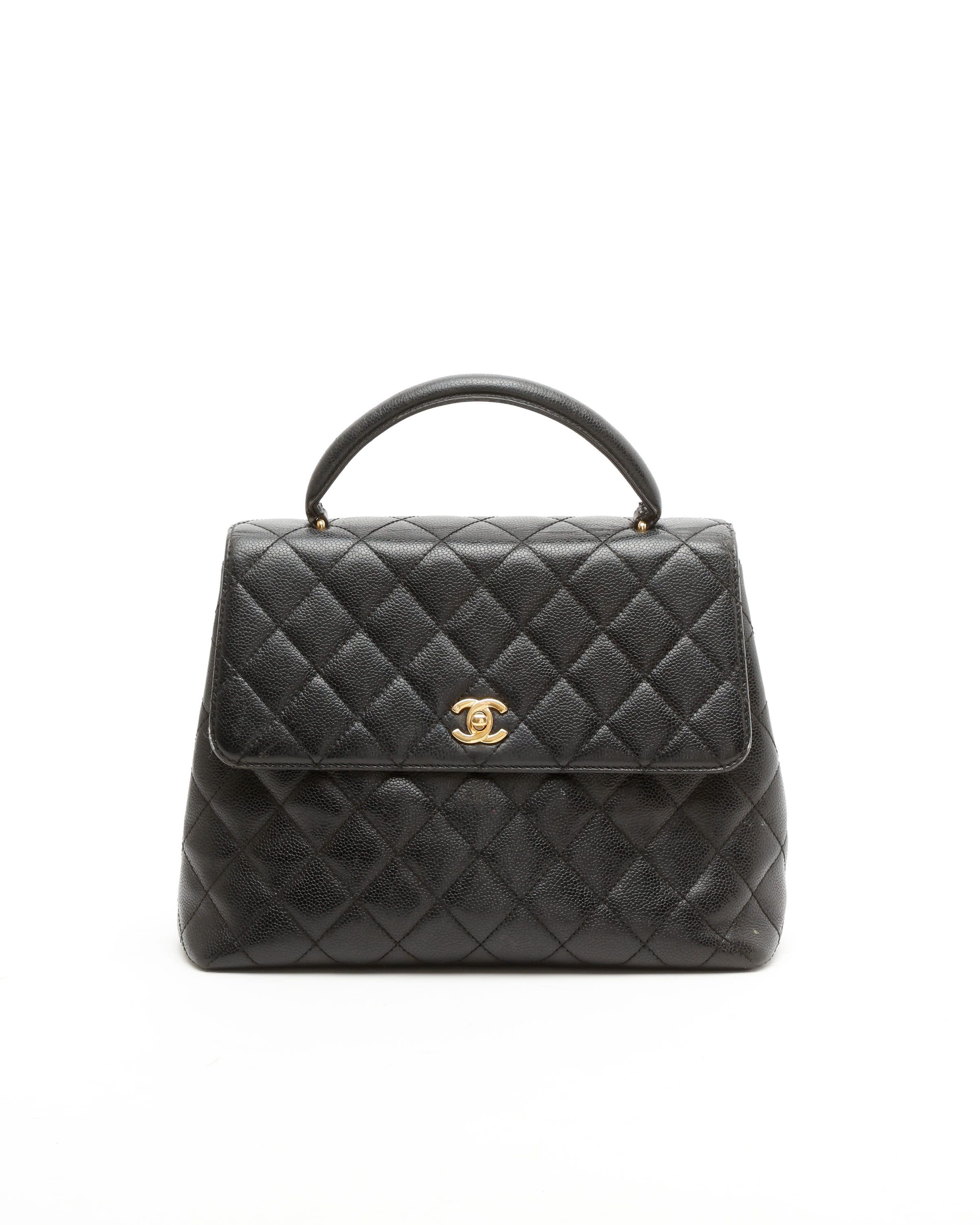 Chanel Caviar Kelly Top Handle Bag