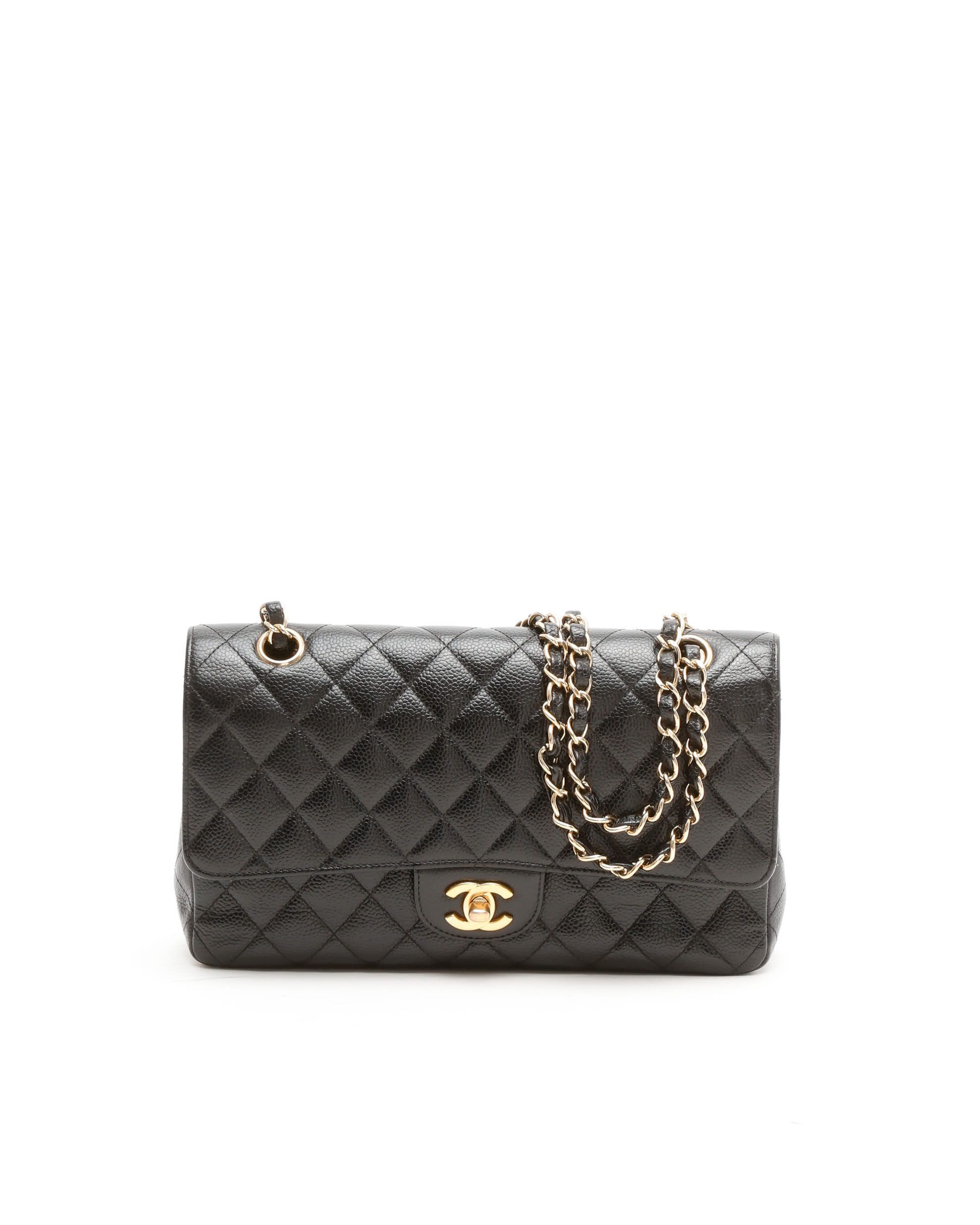 Chanel Classic Caviar Medium Double Flap Bag