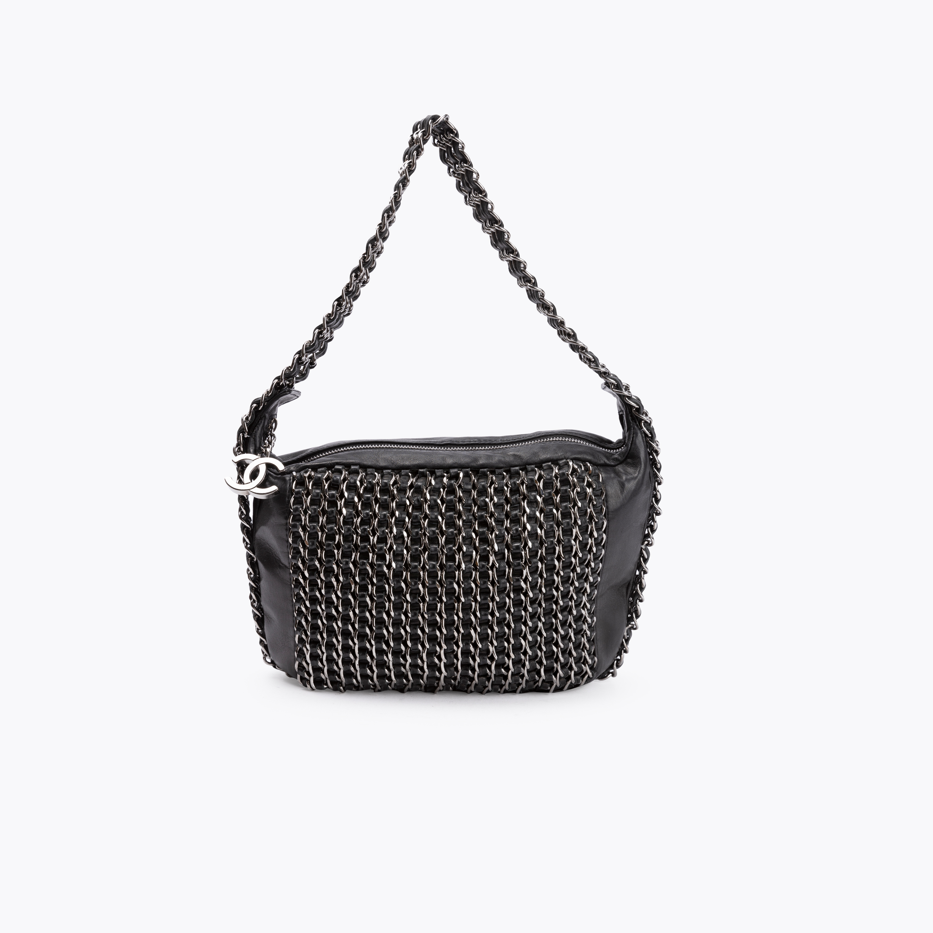 CHANEL Triple Chain Hobo Bag