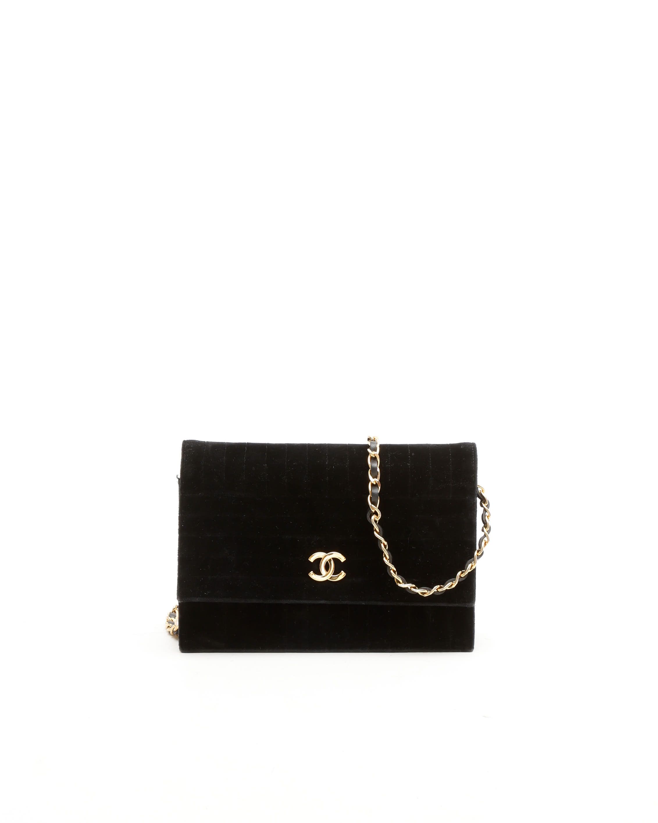 Chanel Velvet Flap Shoulder Bag