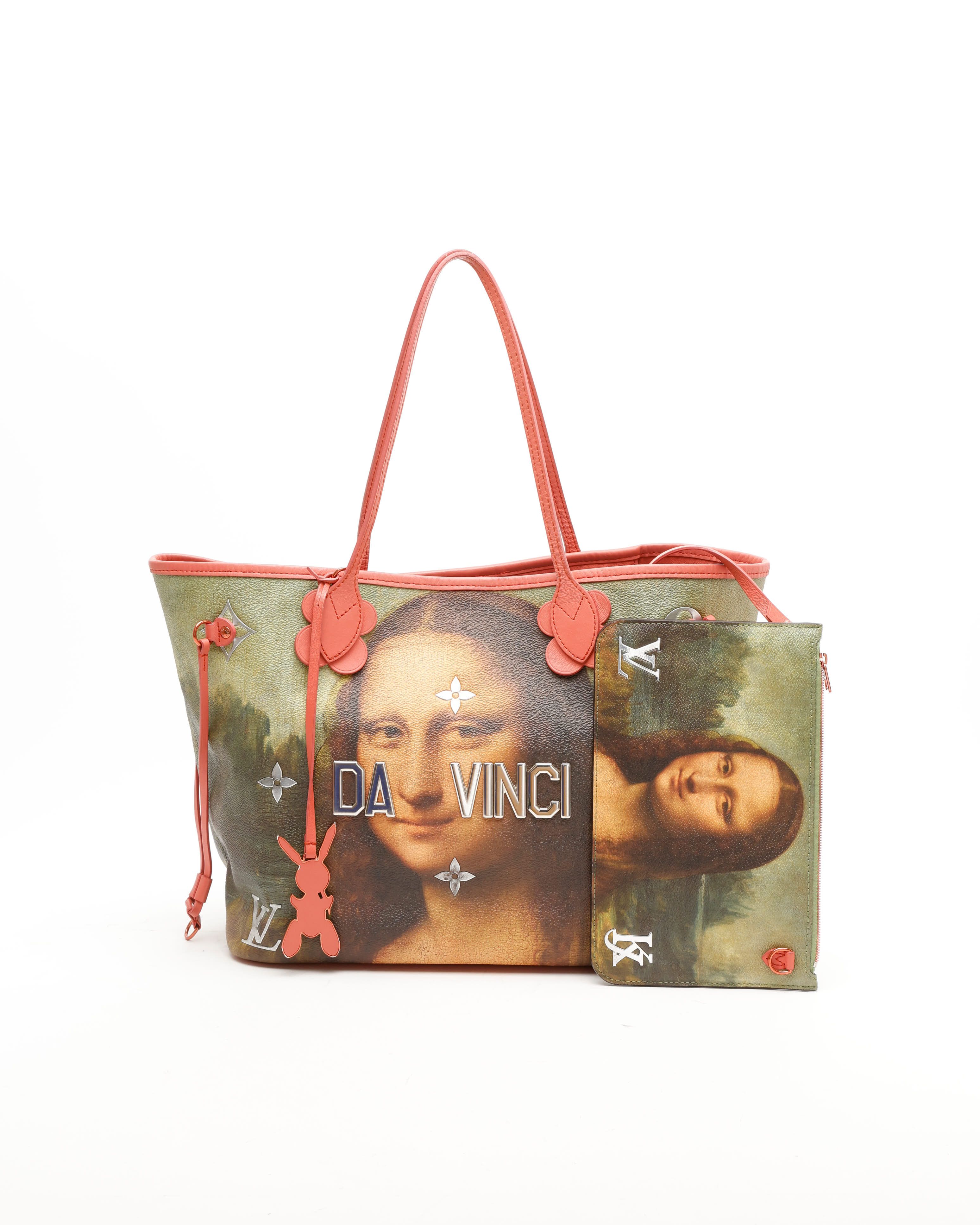 Louis Vuitton Limited Edition Coated Canvas Jeff Koons Da Vinci Neverfull MM Bag