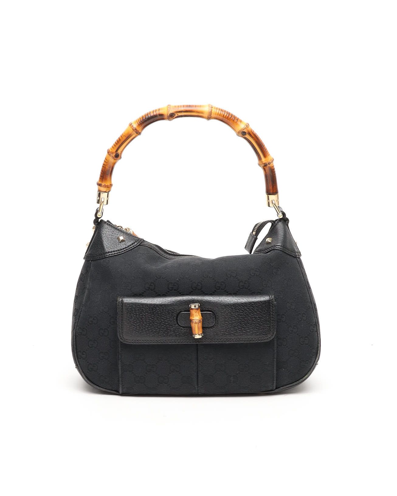 Gucci Bamboo Zip Top Handle Bag