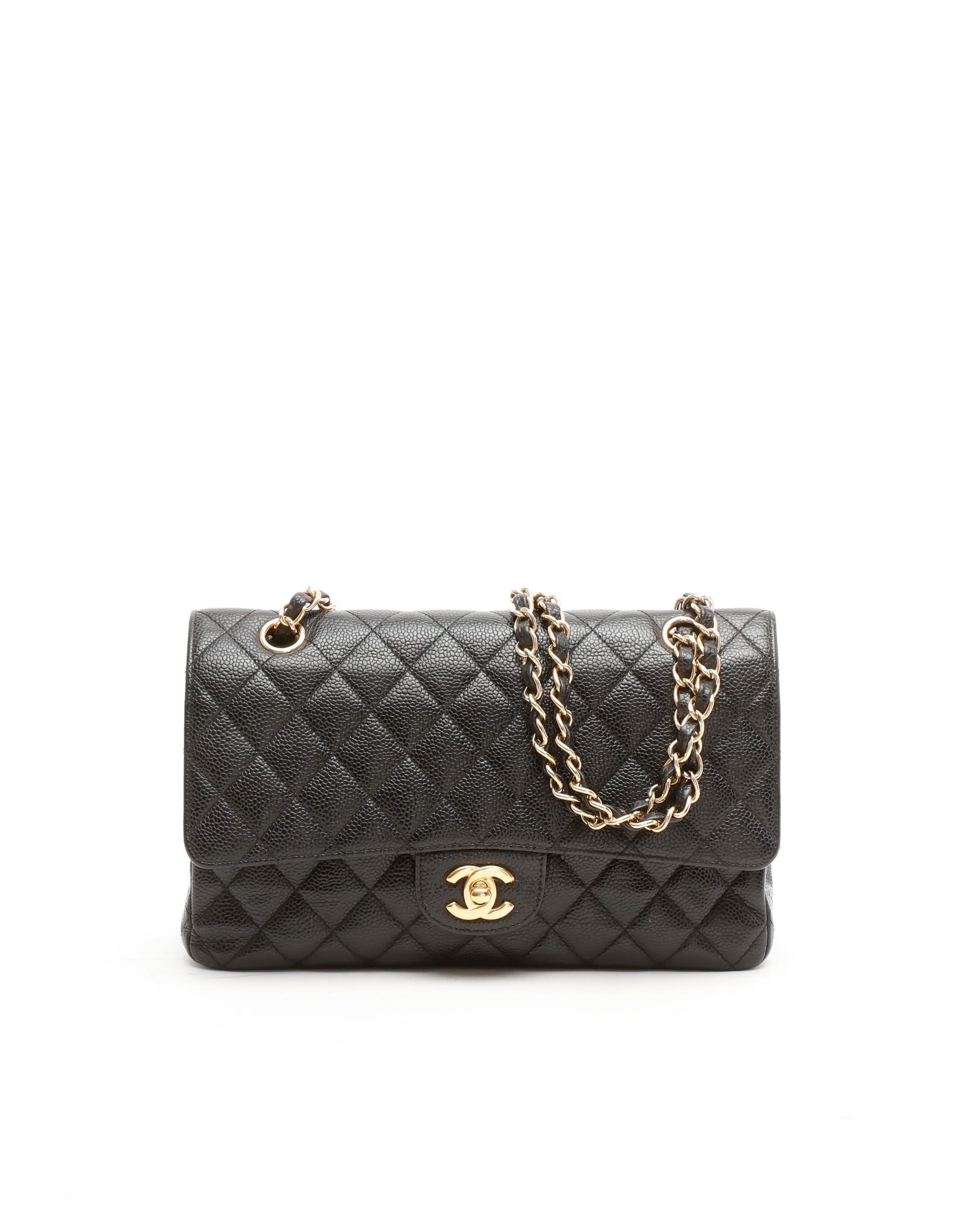 Chanel Classic Caviar Medium Double Flap Bag