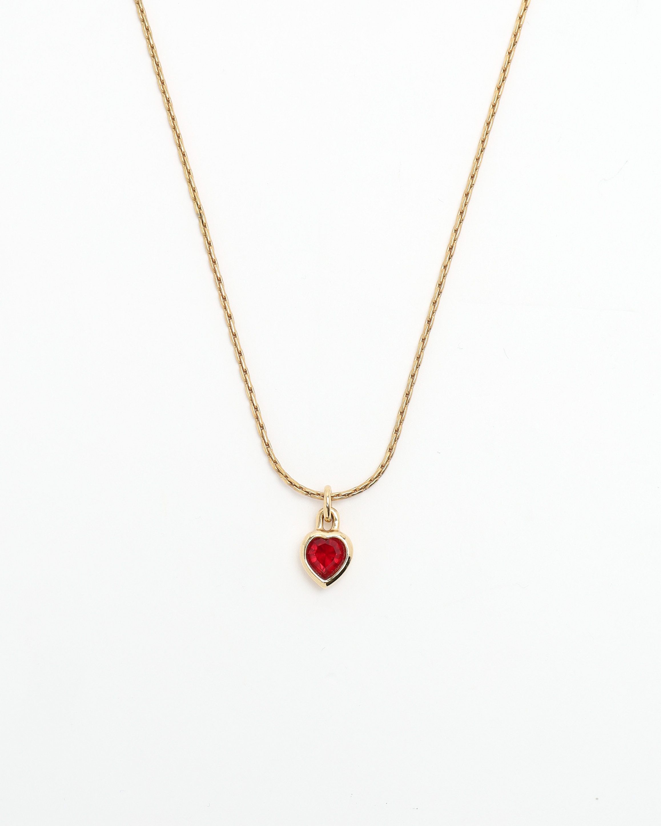 Dior Christian  Heart Necklace In Gold