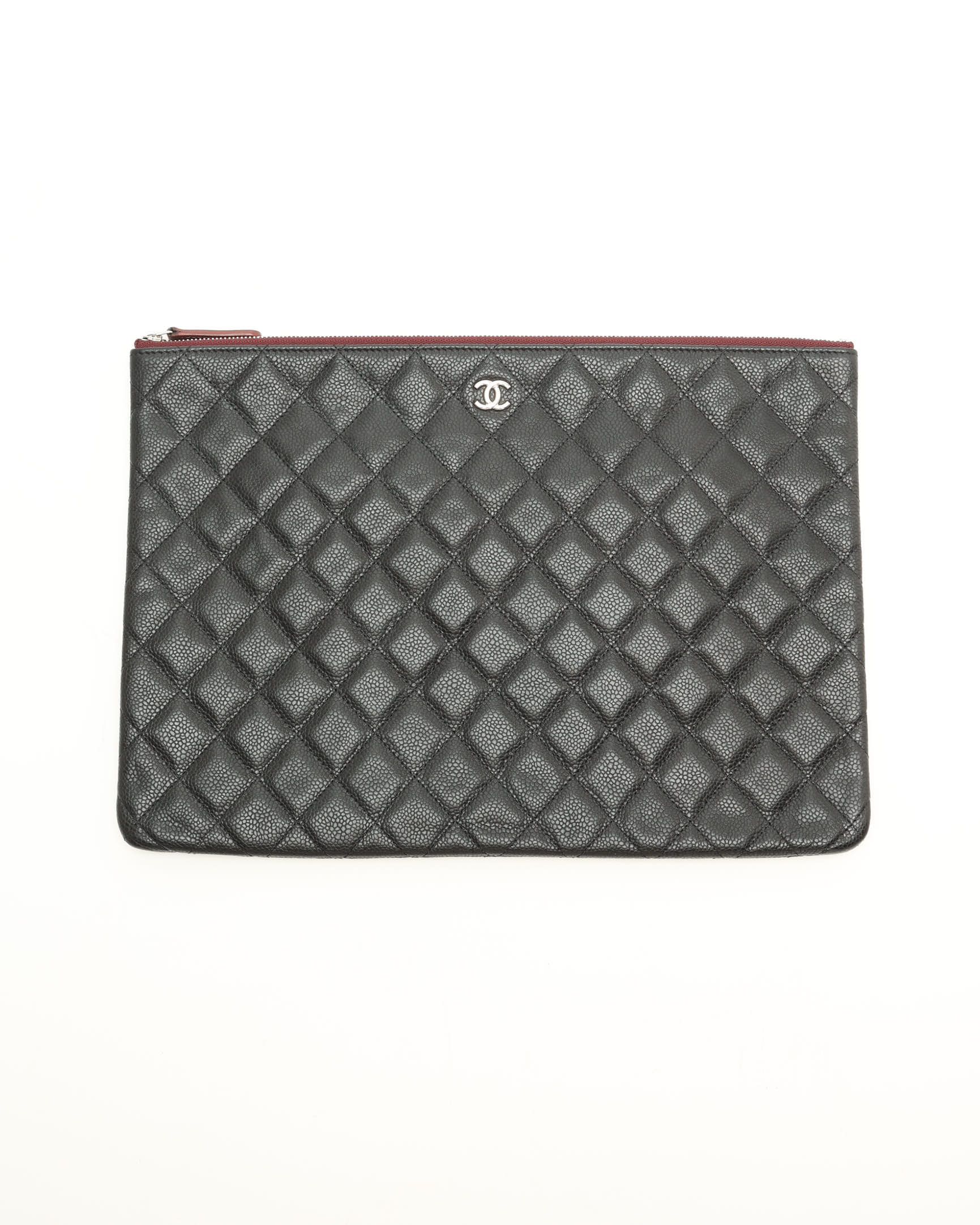 Chanel Caviar Large CC Clutch