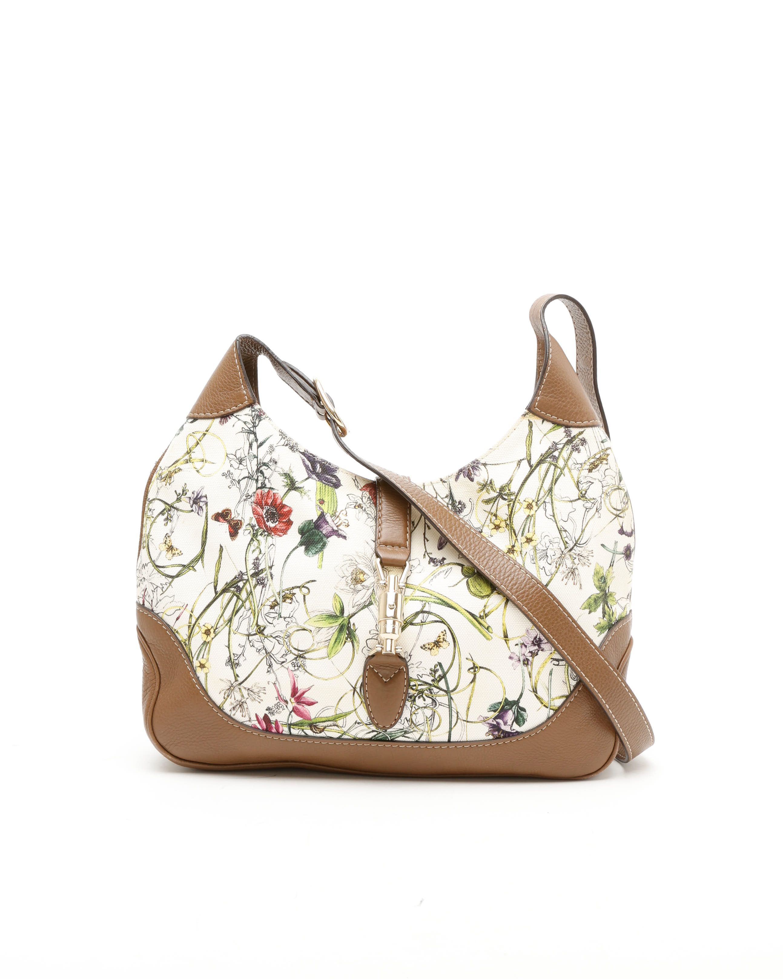 Gucci Flora Jackie Shoulder Bag In Multi