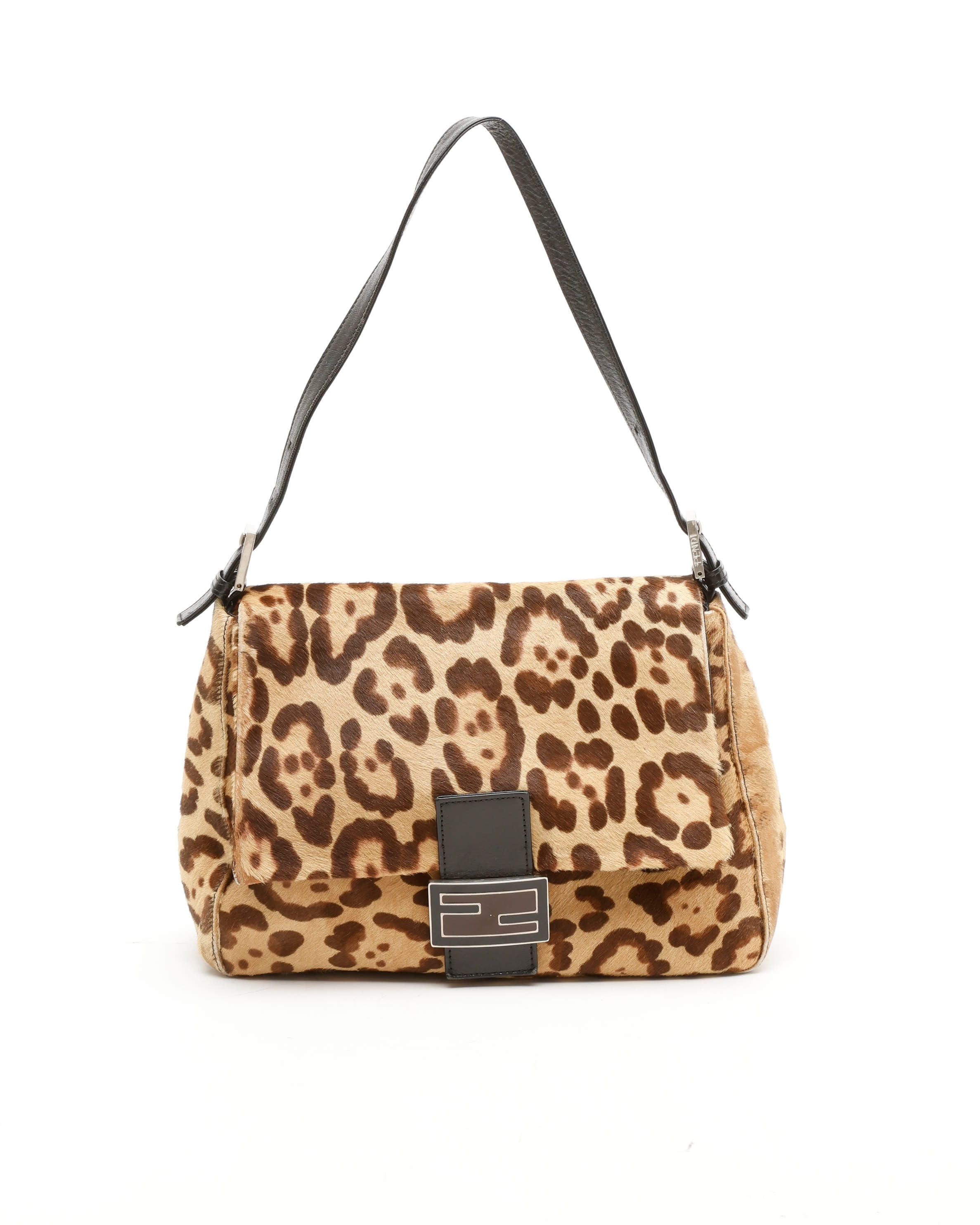 Fendi Leopard Mamma Shoulder Bag