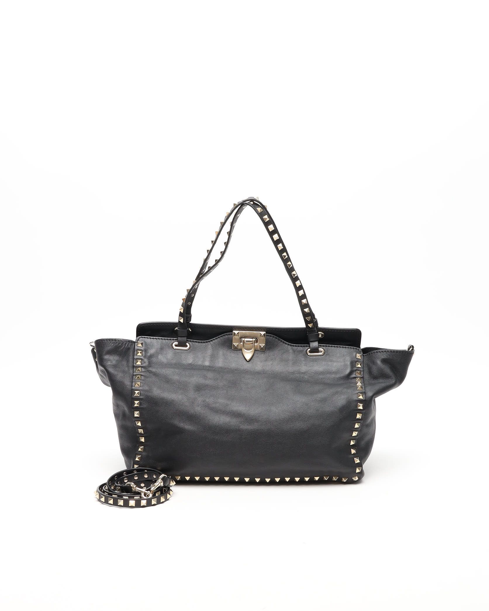 Valentino Rockstud Trapeze Tote Bag