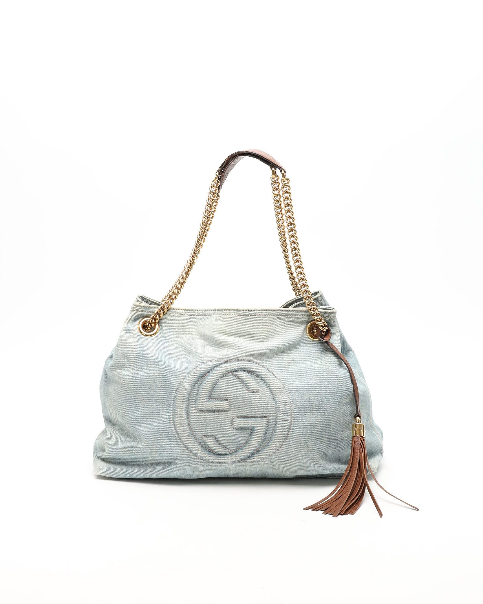 Gucci GG Soho Denim Shoulder Bag