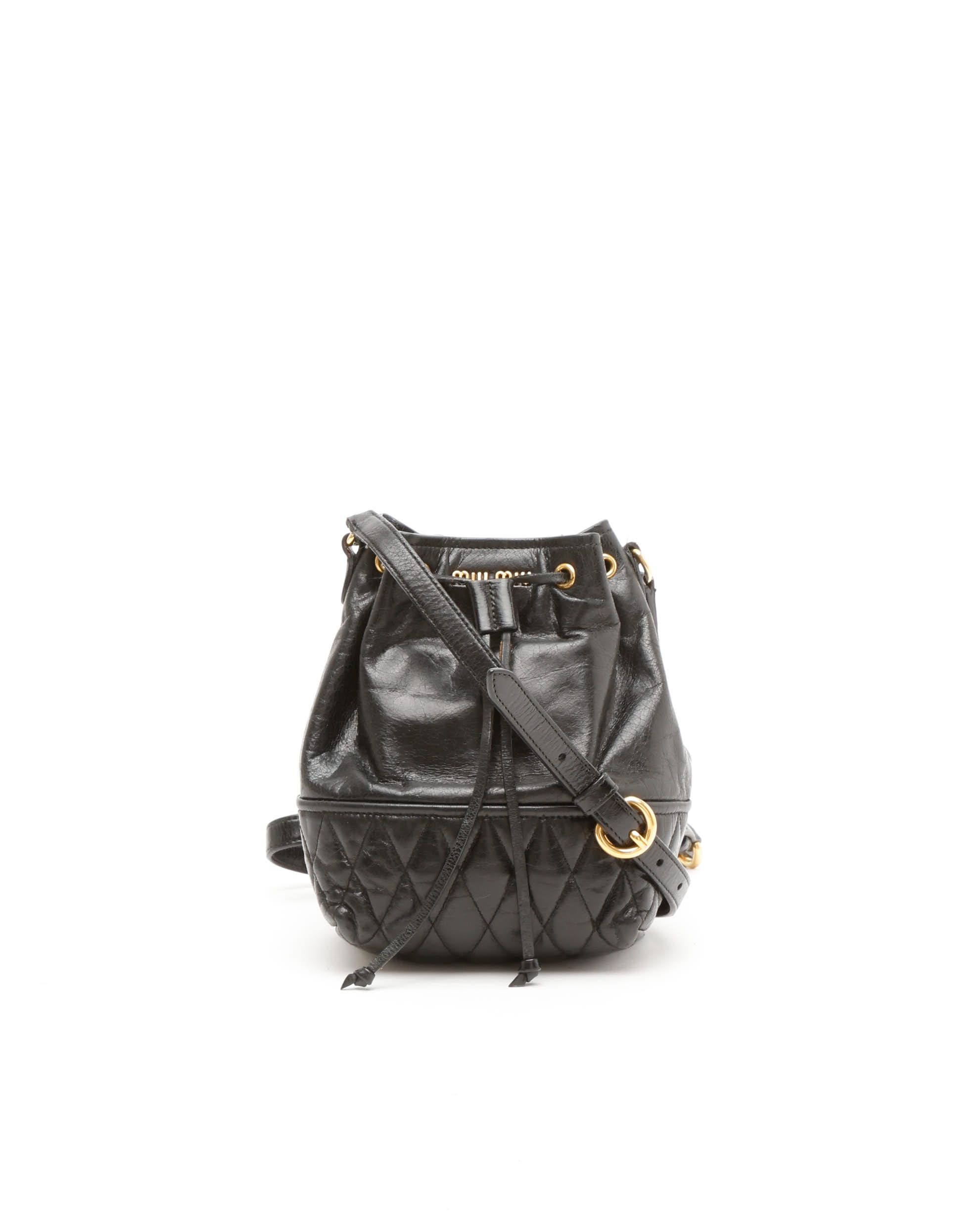 MIU MIU Vitello Bucket Bag