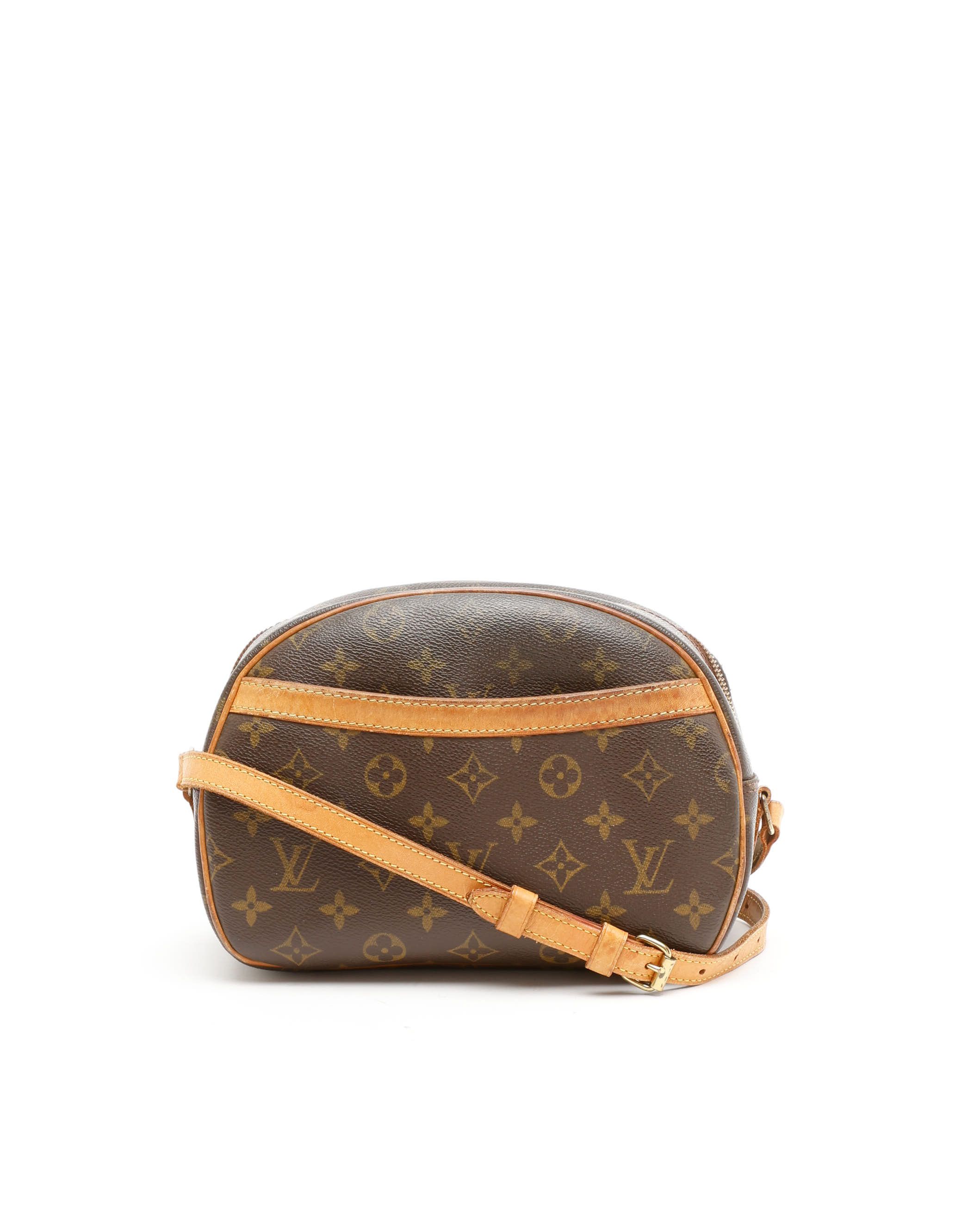Pre-owned Louis Vuitton Monogram Blois Bag In Brown
