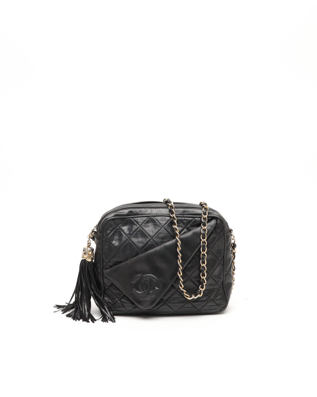 CHANEL Camera Tassel Crossbody Bag