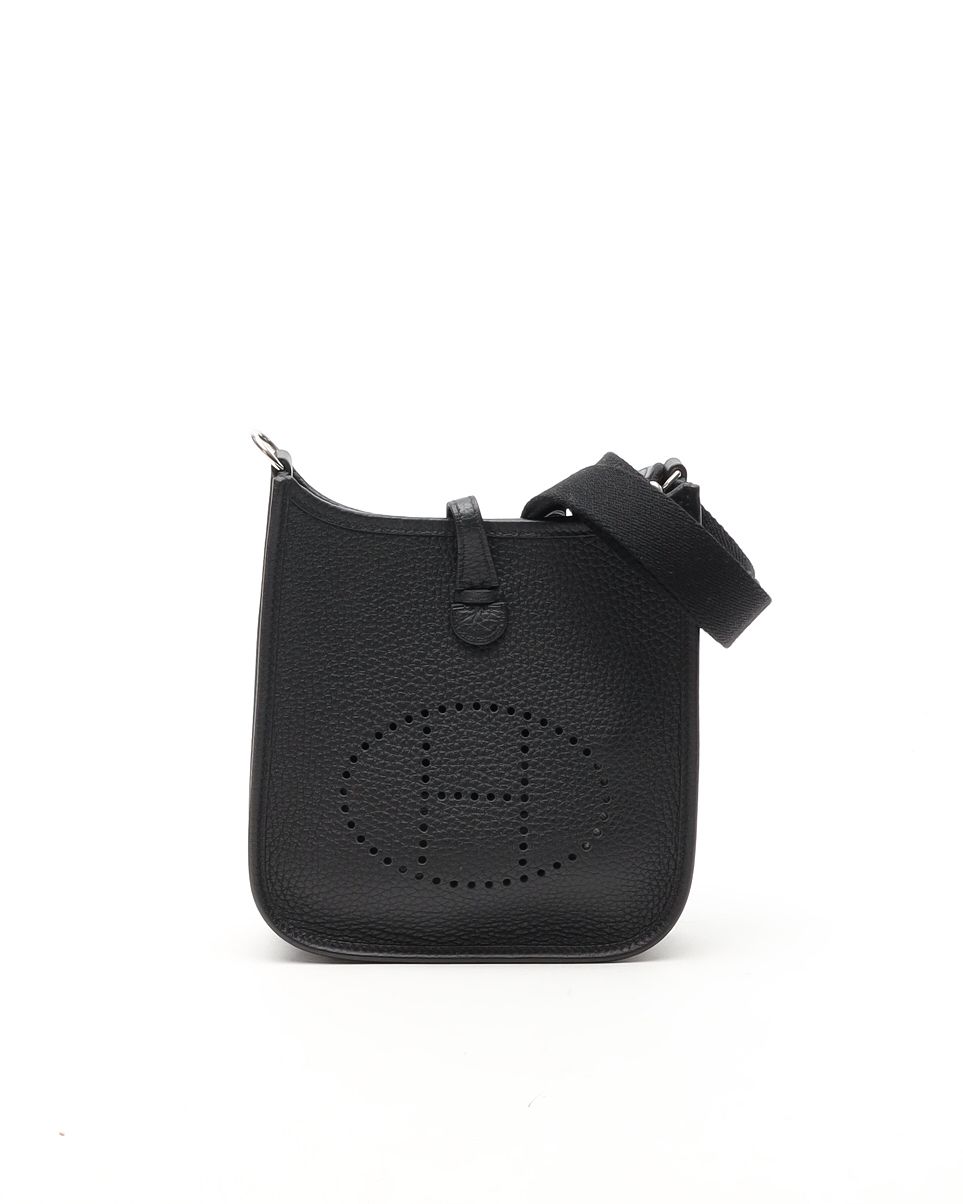 Hermès Evelyne 16 TPM Taurillion Clemence Noir Bag