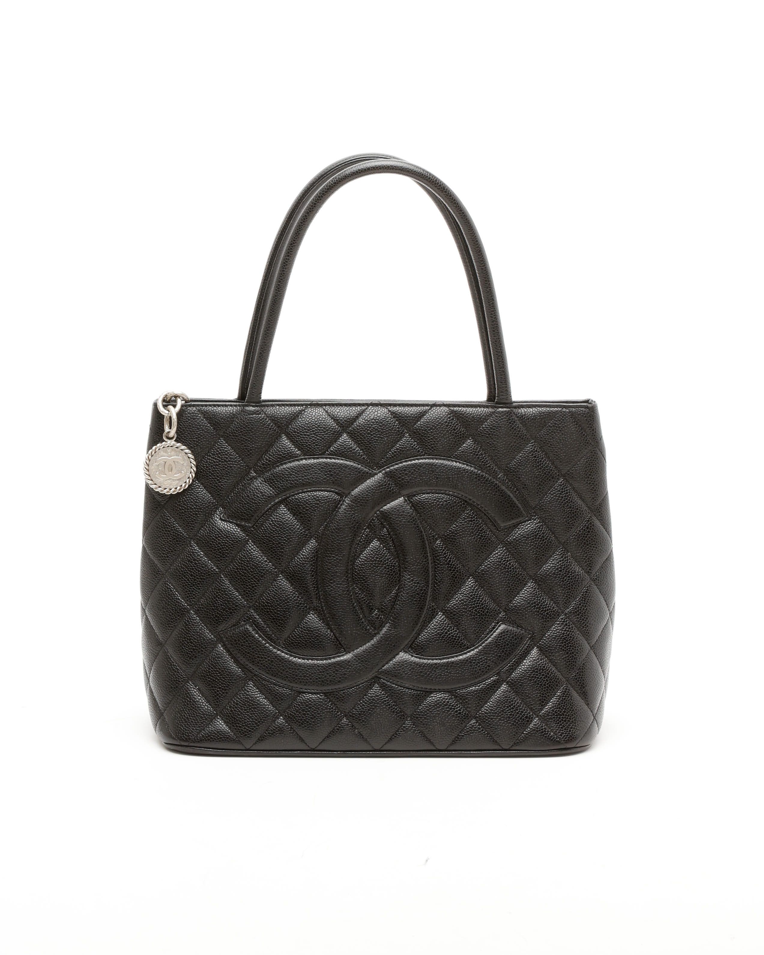 Chanel Caviar Quilted Medallion Tote Bag