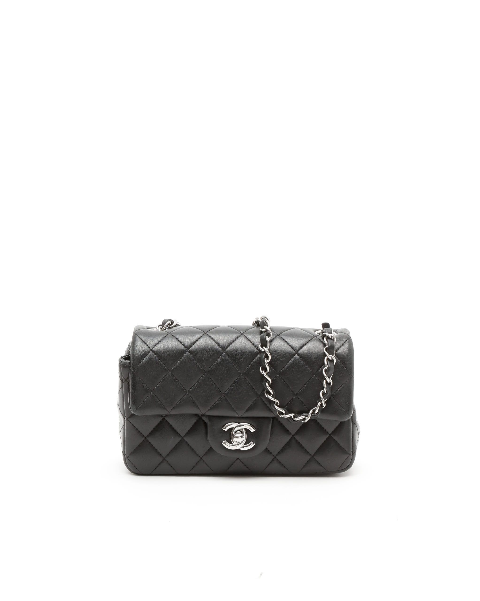Chanel Lambskin Quilted Classic Mini Rectangular Single Flap Bag
