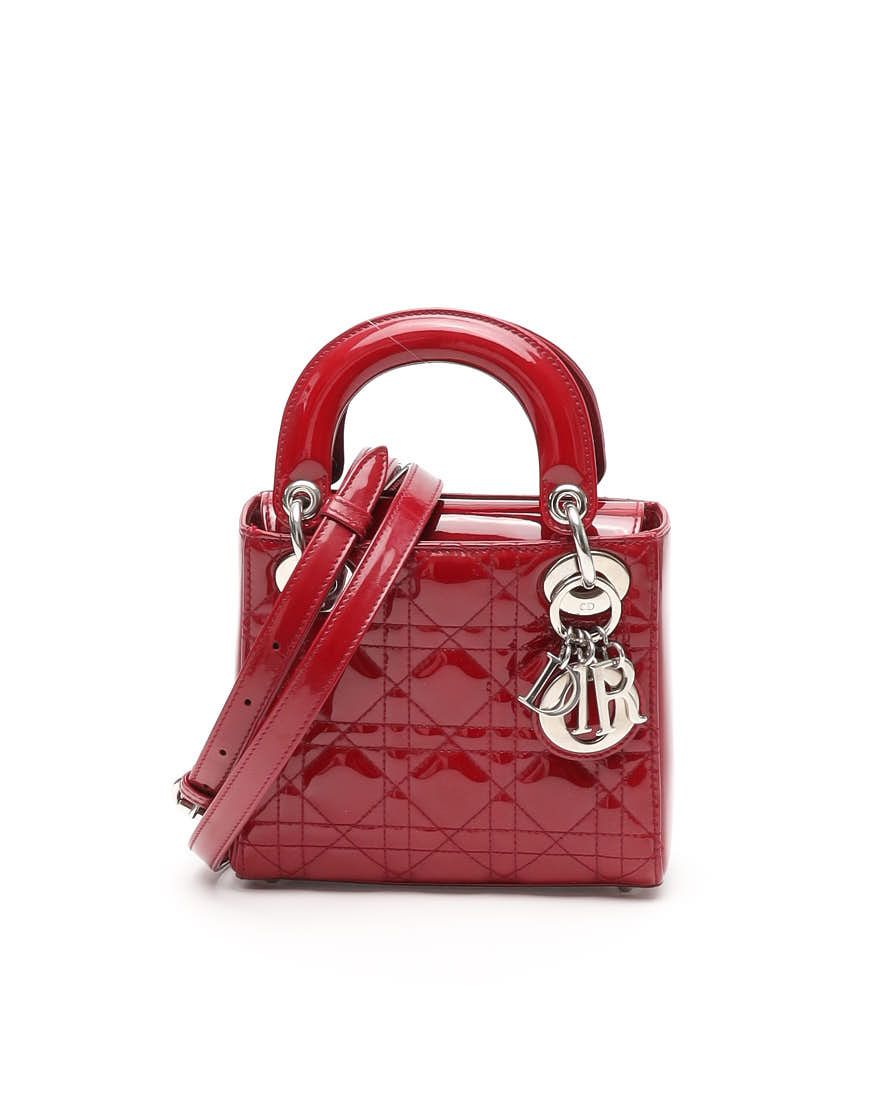 Christian Dior Mini Patent Lady Dior Bag