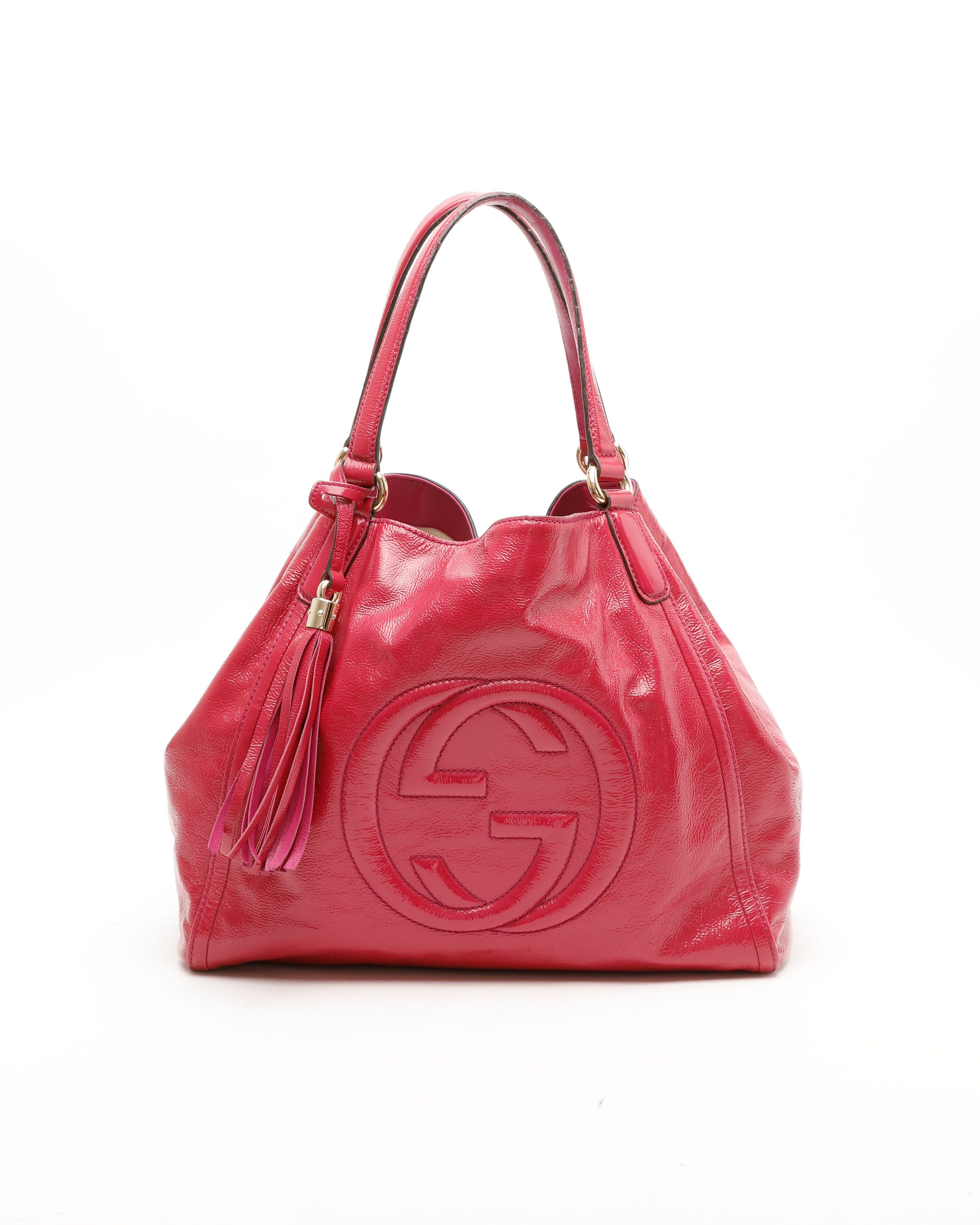 Gucci Soho Patent Fringe Bag