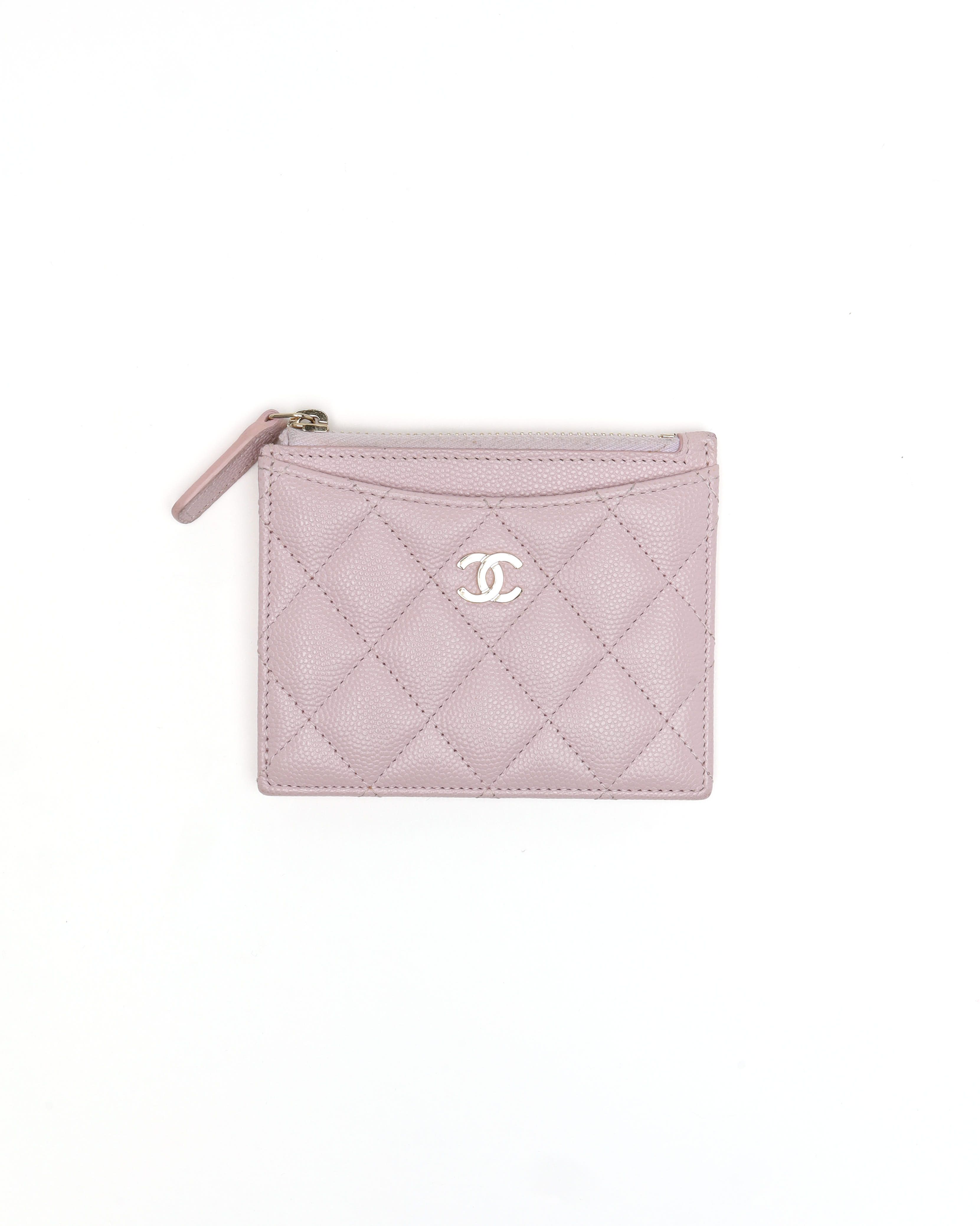 Chanel Classic Caviar Zipped Card Holder