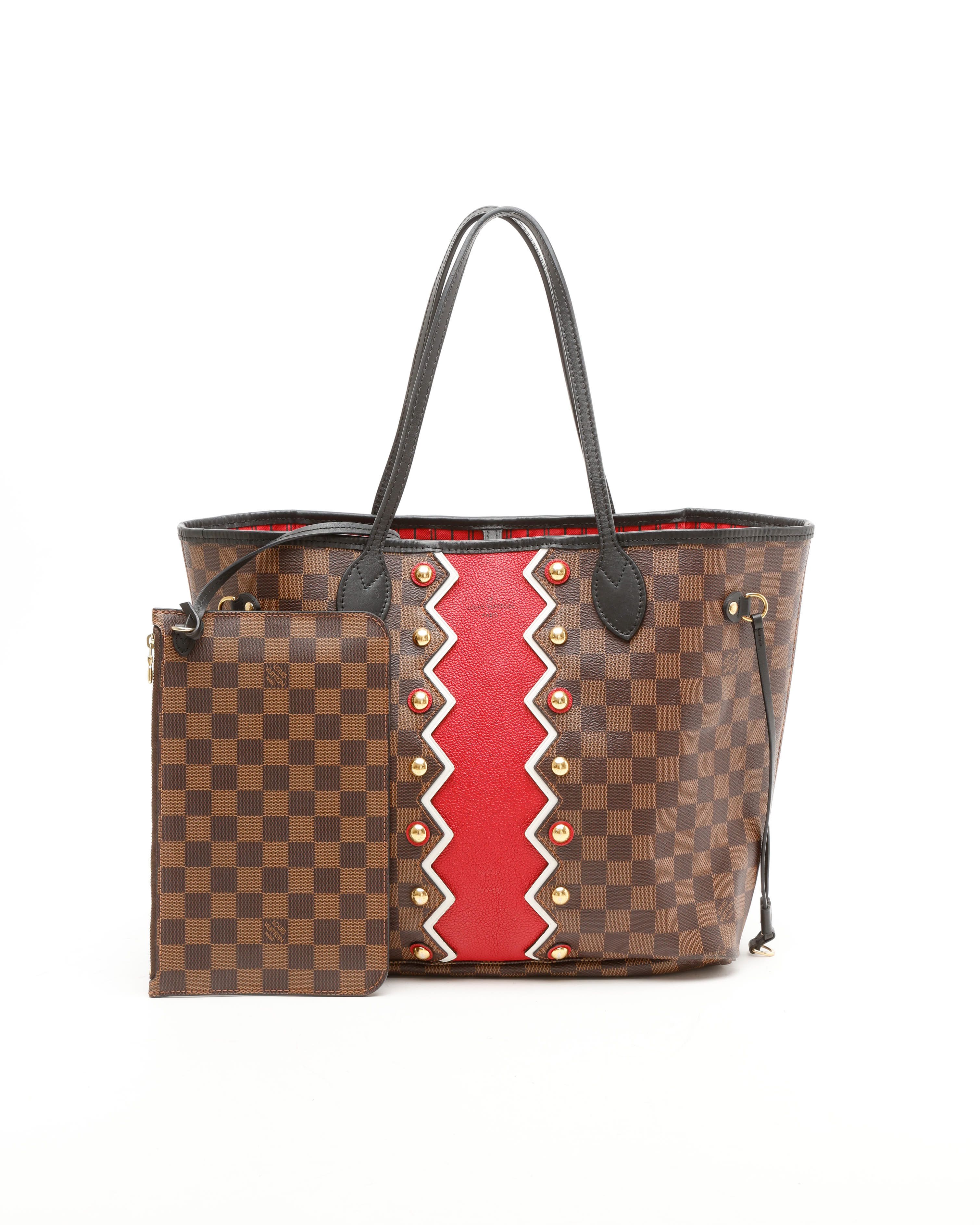 Louis Vuitton Damien Neverfull MM Karakoram Tote Bag