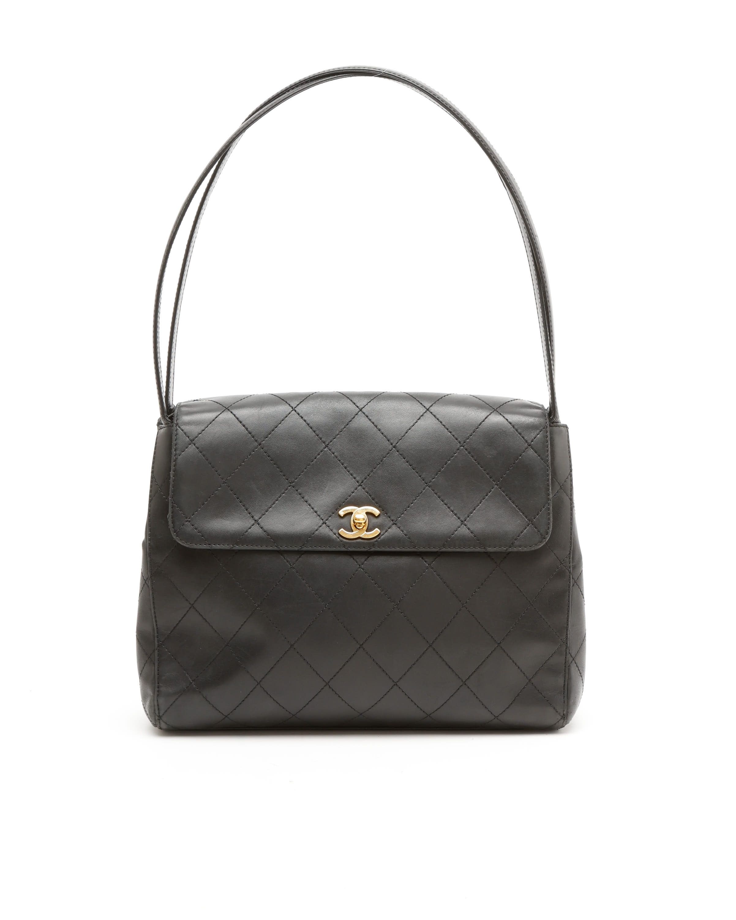 Chanel Vintage Lambskin Quilted Kelly Shoulder Bag