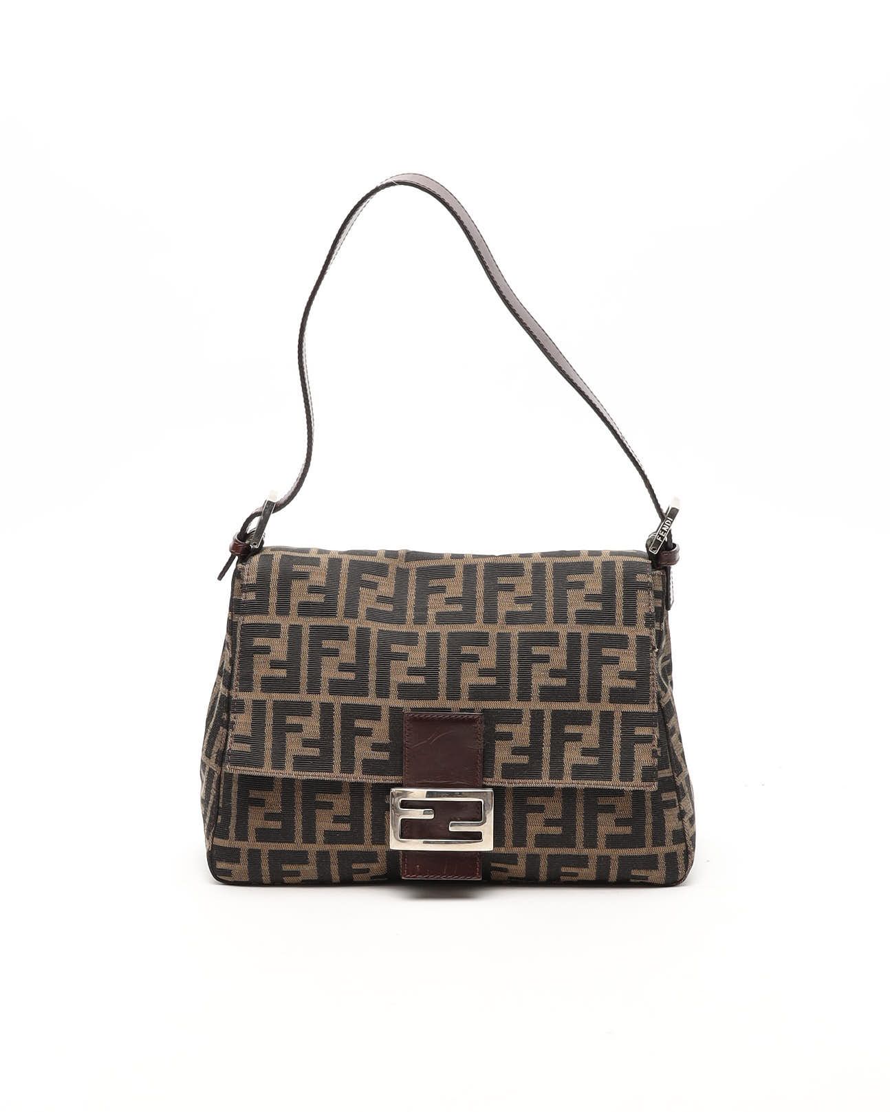 Fendi Zucca Mamma Baguette Shoulder Bag