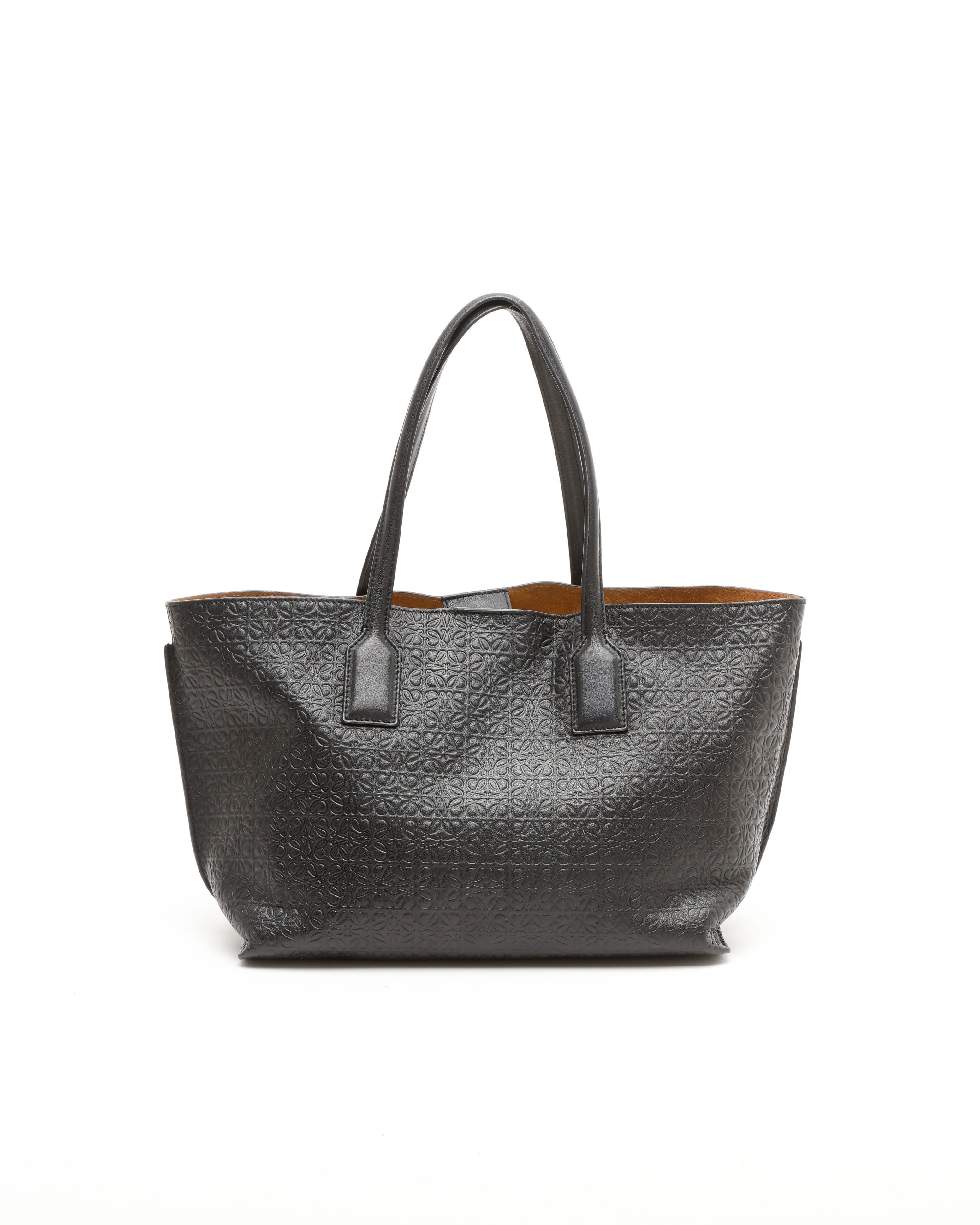 Loewe Embossed Anagram T-Shopper Tote Bag