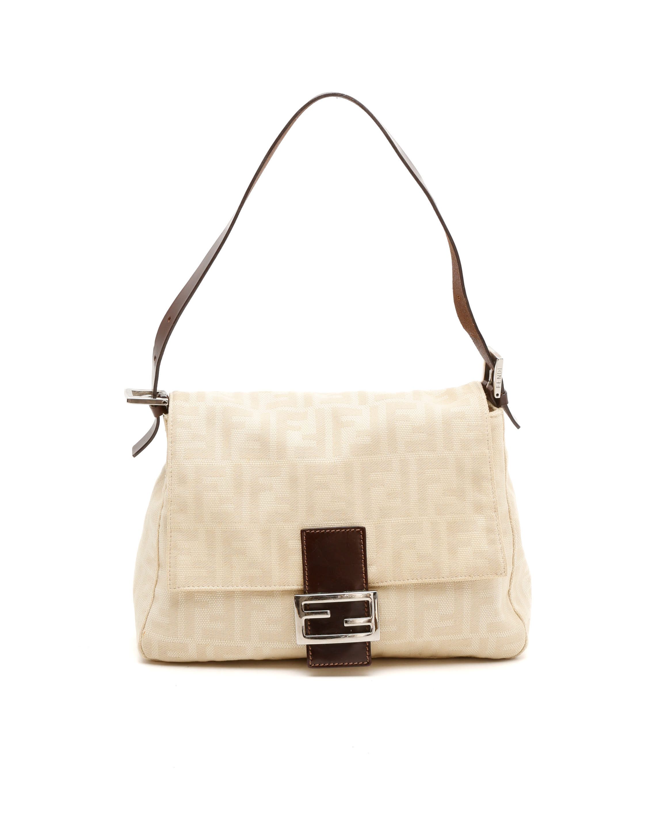 Fendi Zucca Mamma Baguette Shoulder Bag