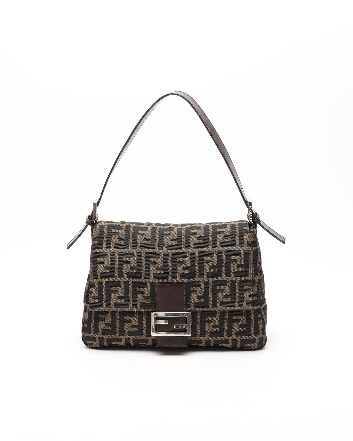 Fendi Zucca Mamma Baguette Shoulder Bag