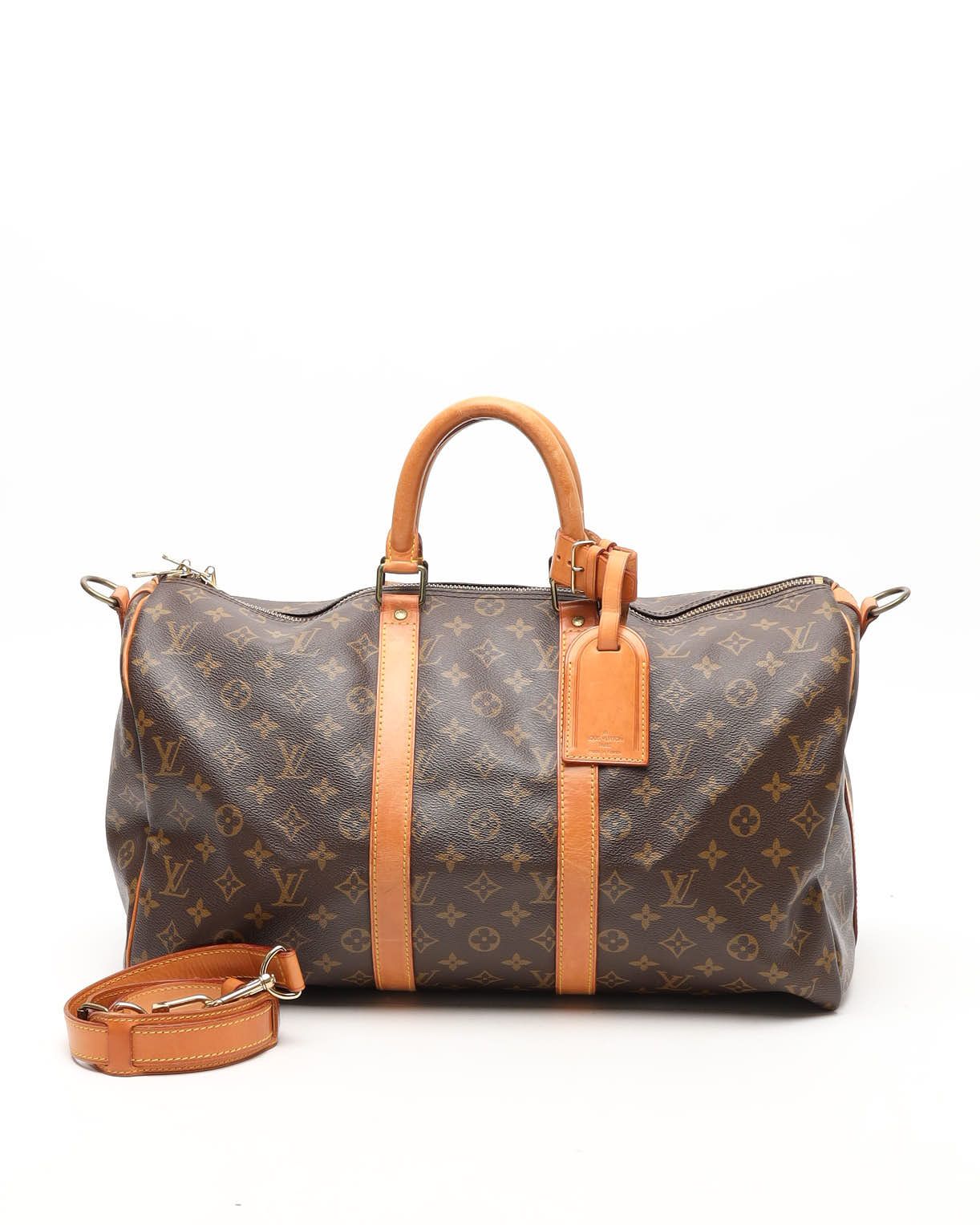 Louis Vuitton Monogram Keepall Bandoulière 45 Weekend Bag