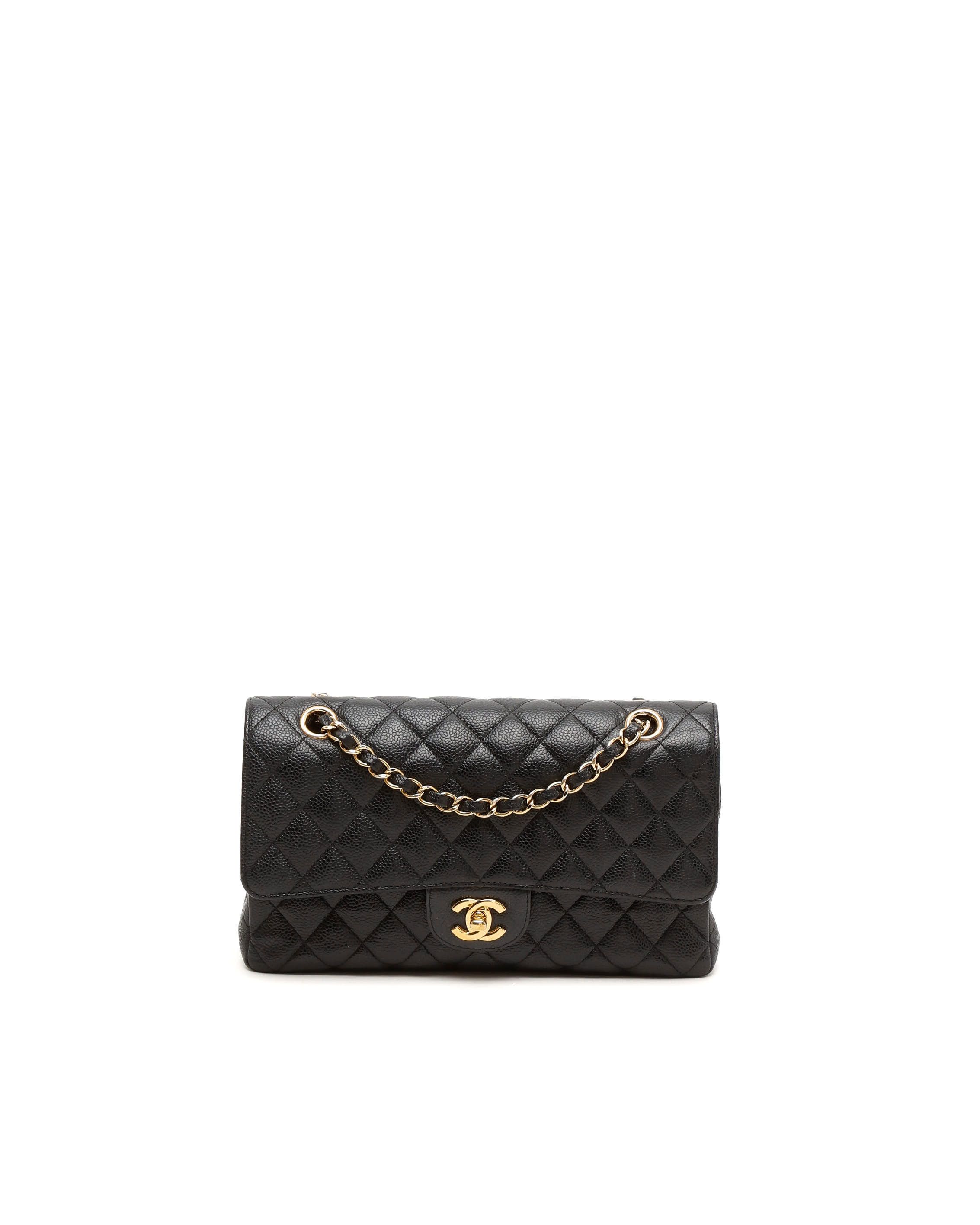 Chanel Classic Caviar Medium Double Flap Bag