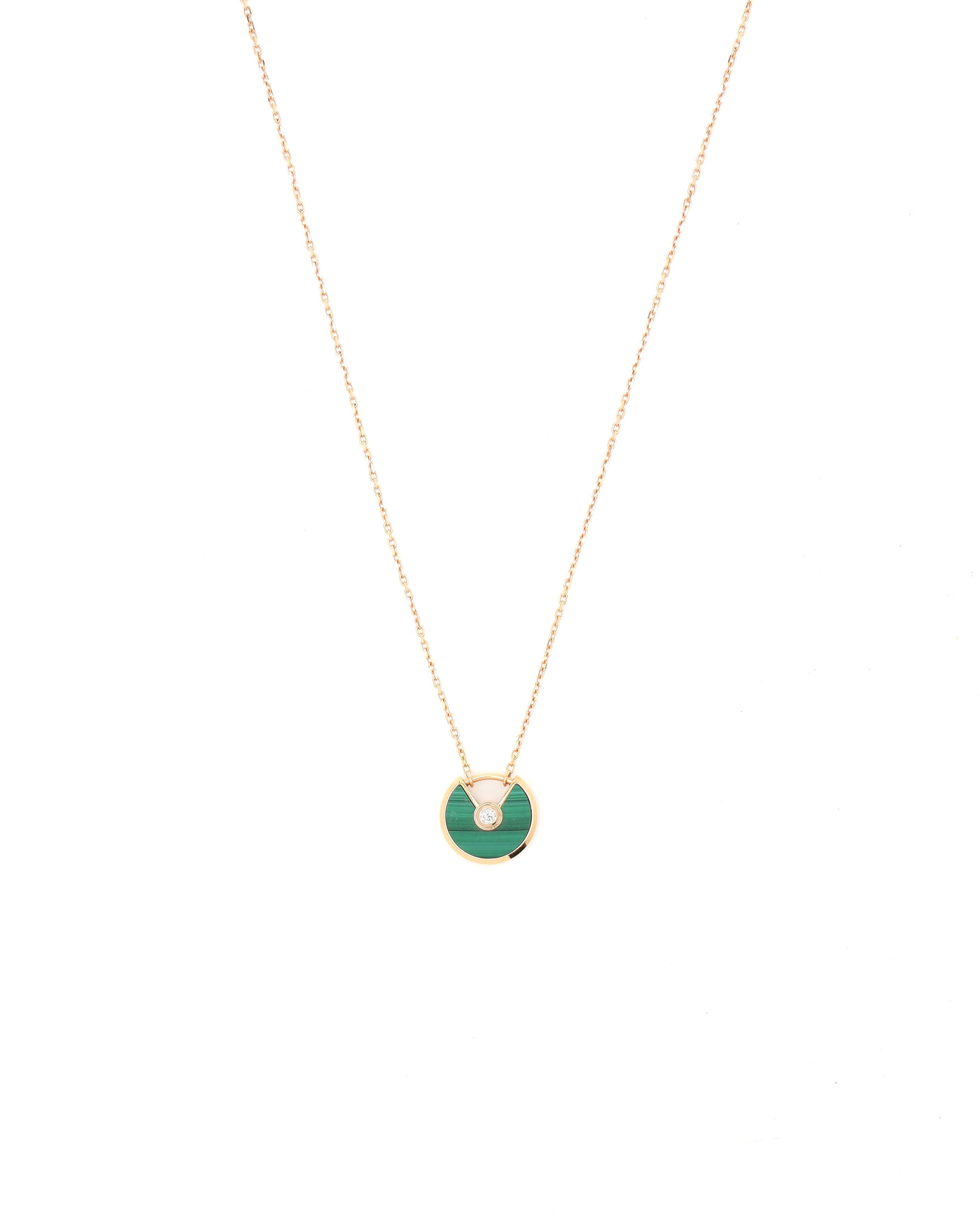 Cartier Amulette de Cartier Malachite Necklace