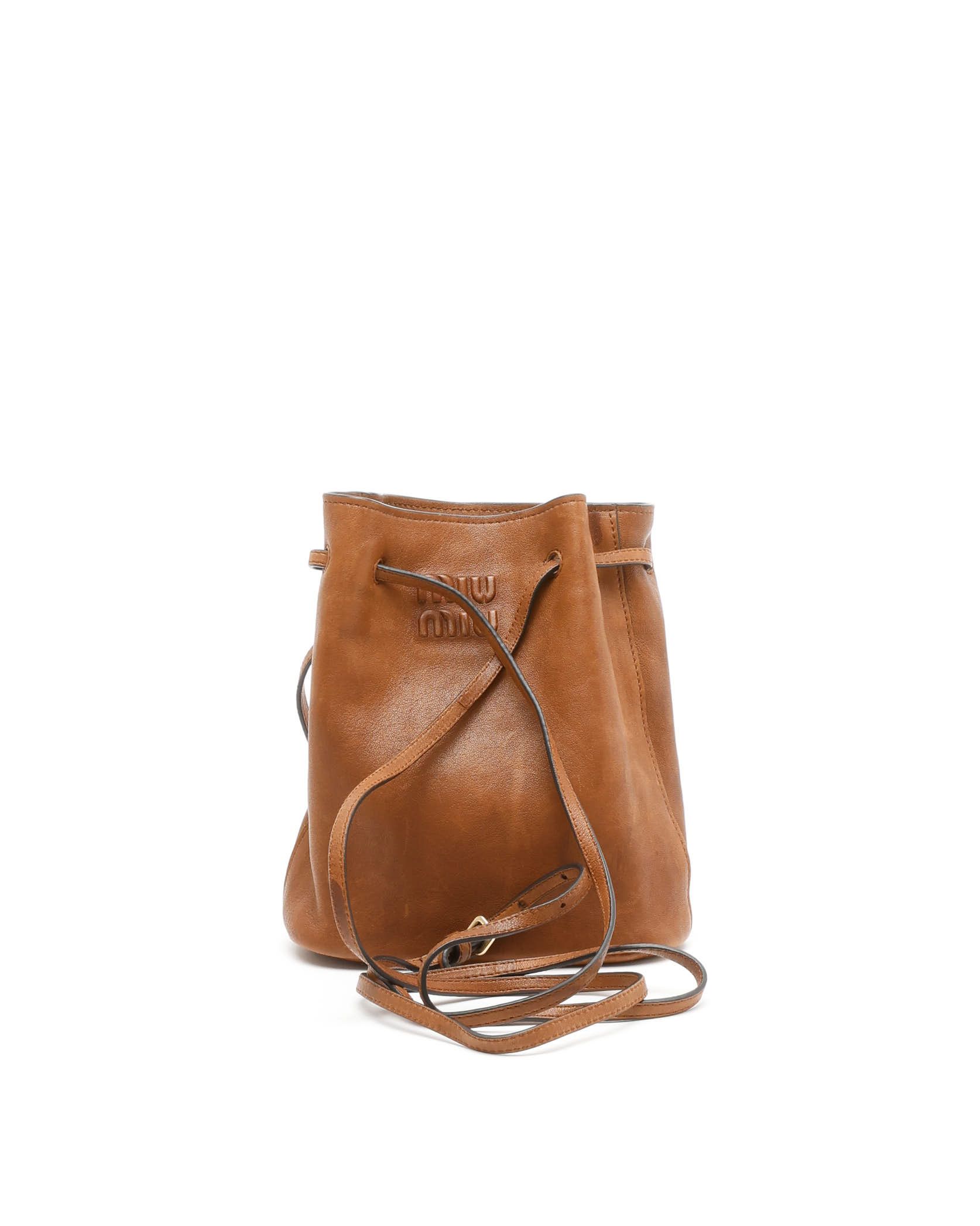 MIU MIU Nappa Mini Bucket Bag