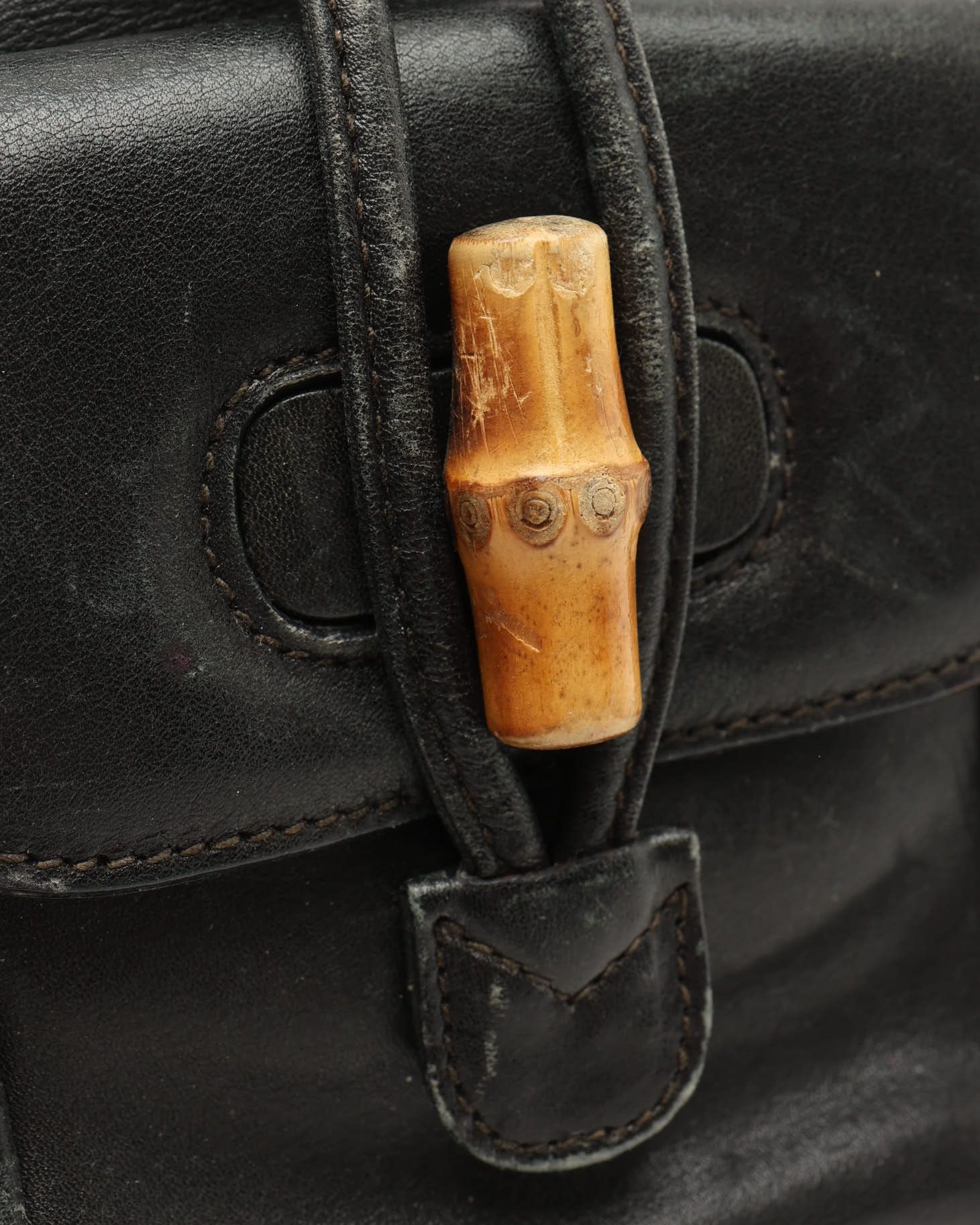 Gucci Bamboo Mini Backpack In Black